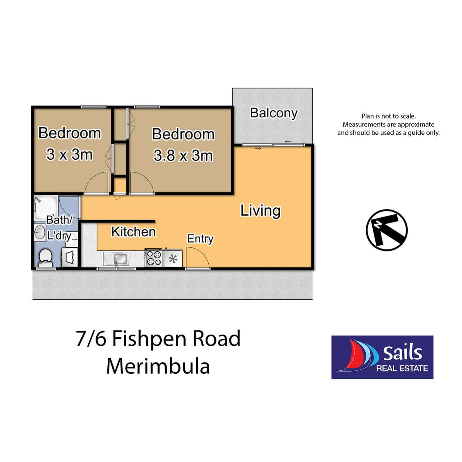 Floorplan of Homely apartment listing, 7/6 Fishpen Road, Merimbula NSW 2548