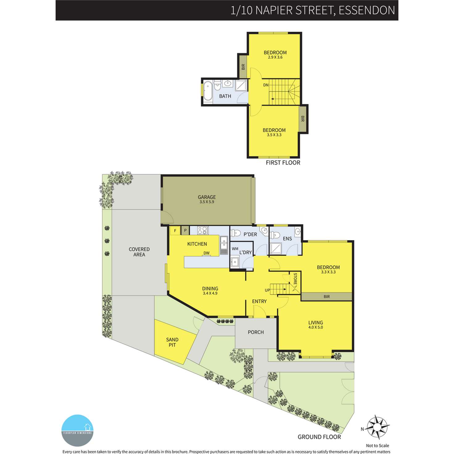 Floorplan of Homely townhouse listing, 10 Napier Crescent, Essendon VIC 3040