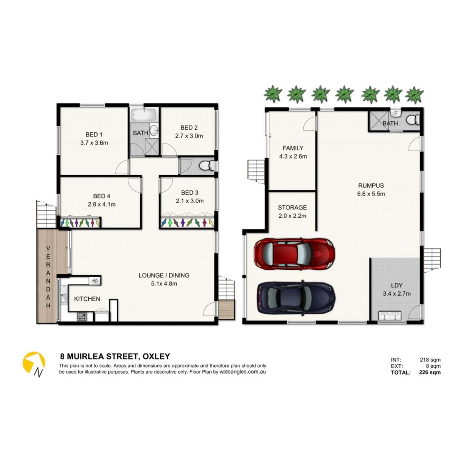 Floorplan of Homely house listing, 8 Muirlea Street, Oxley QLD 4075