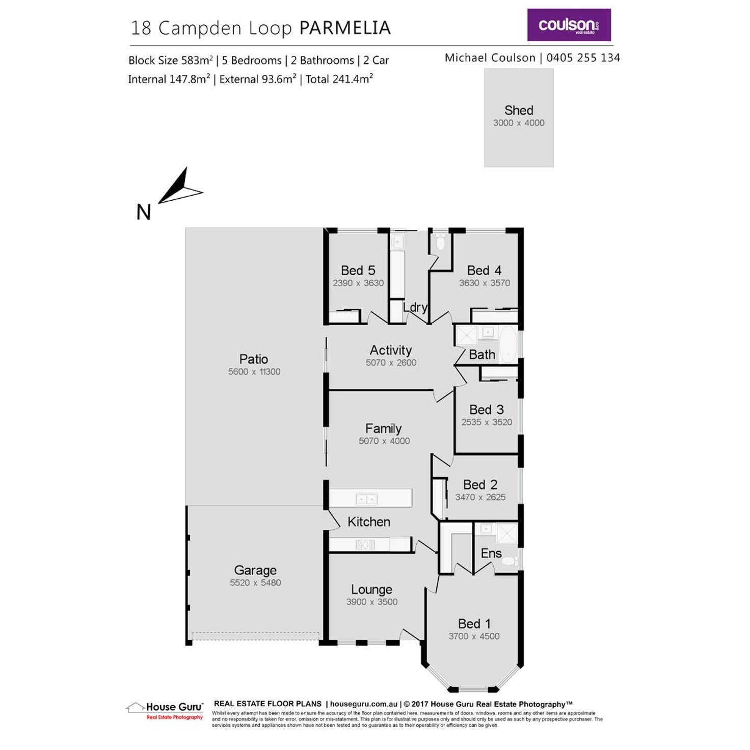 Floorplan of Homely house listing, 18 Campden Loop, Parmelia WA 6167