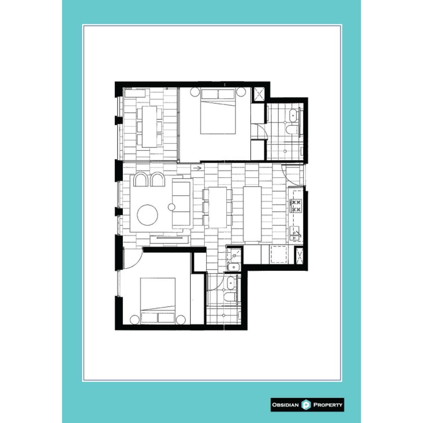 Floorplan of Homely apartment listing, 208C/3 Broughton Street, Parramatta NSW 2150