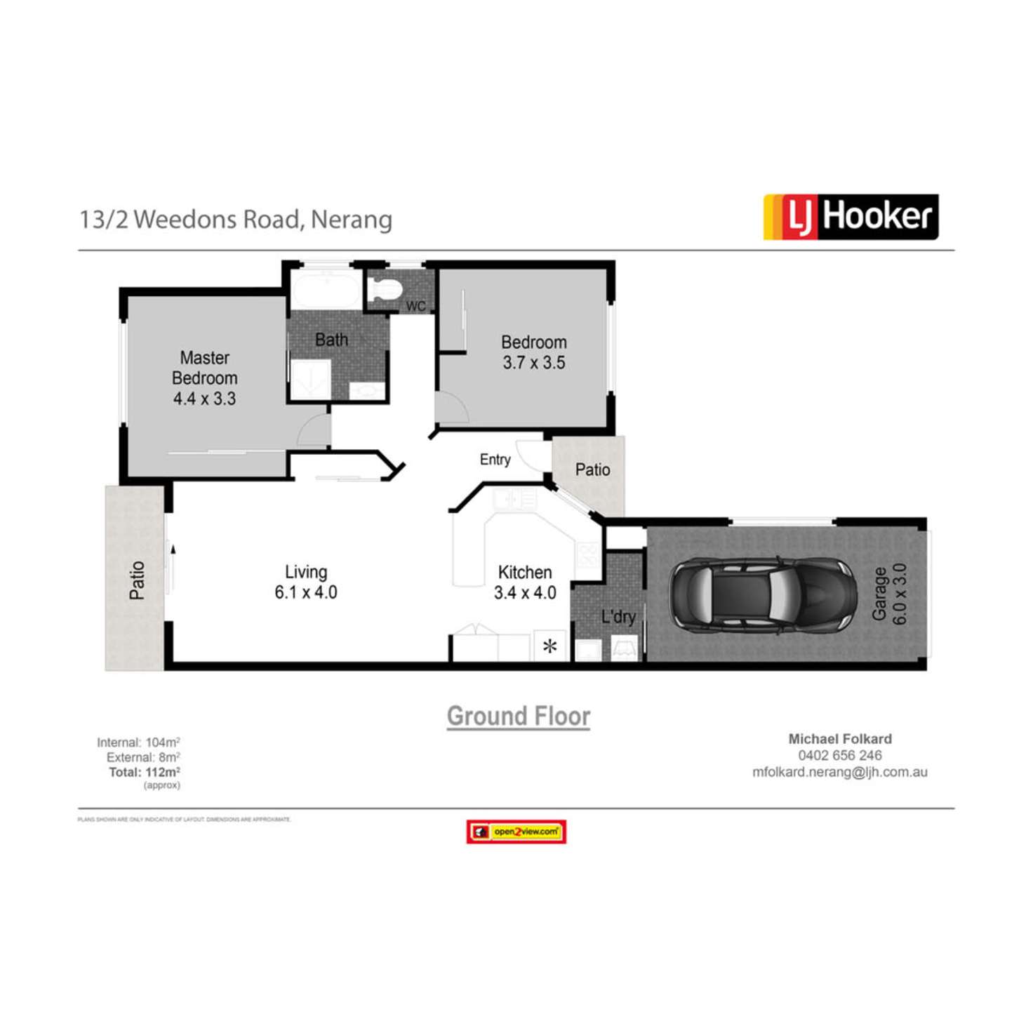 Floorplan of Homely villa listing, 13/2 Weedons Road, Nerang QLD 4211