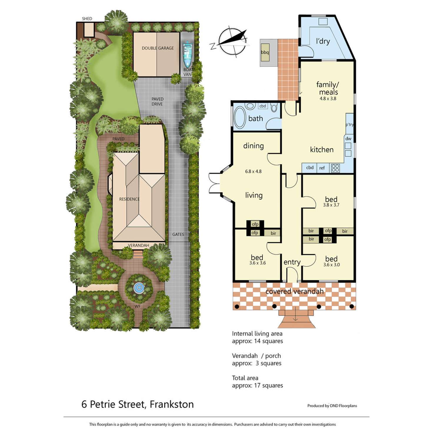 Floorplan of Homely house listing, 6 Petrie Street, Frankston VIC 3199