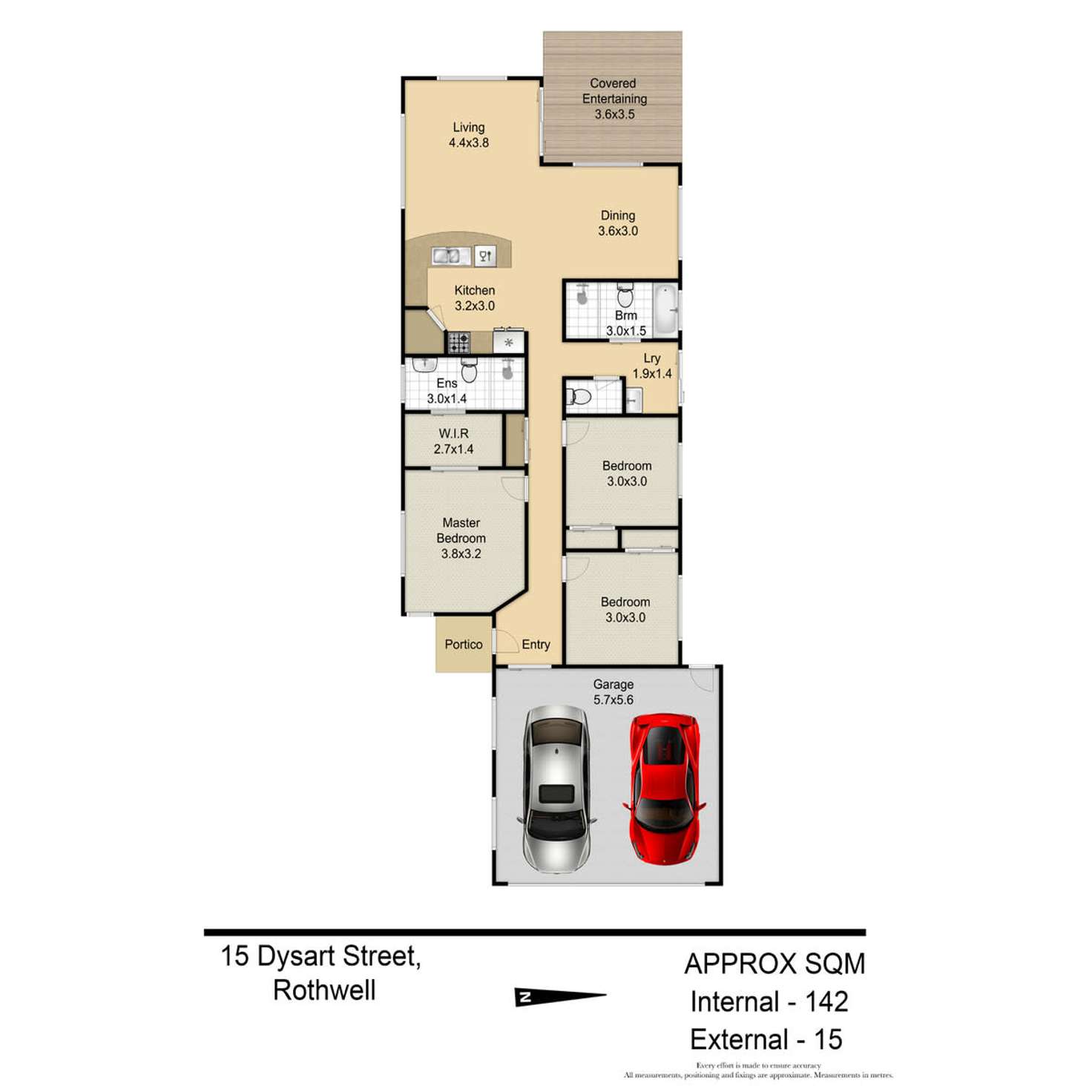 Floorplan of Homely house listing, 15 Dysart Street, Rothwell QLD 4022