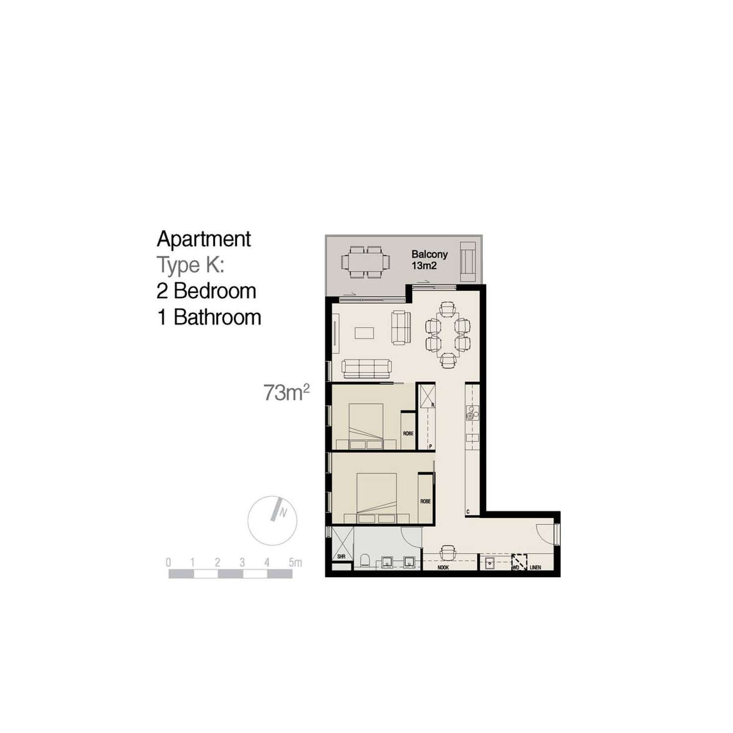 Floorplan of Homely apartment listing, 57/1 Freshwater Parade, Claremont WA 6010