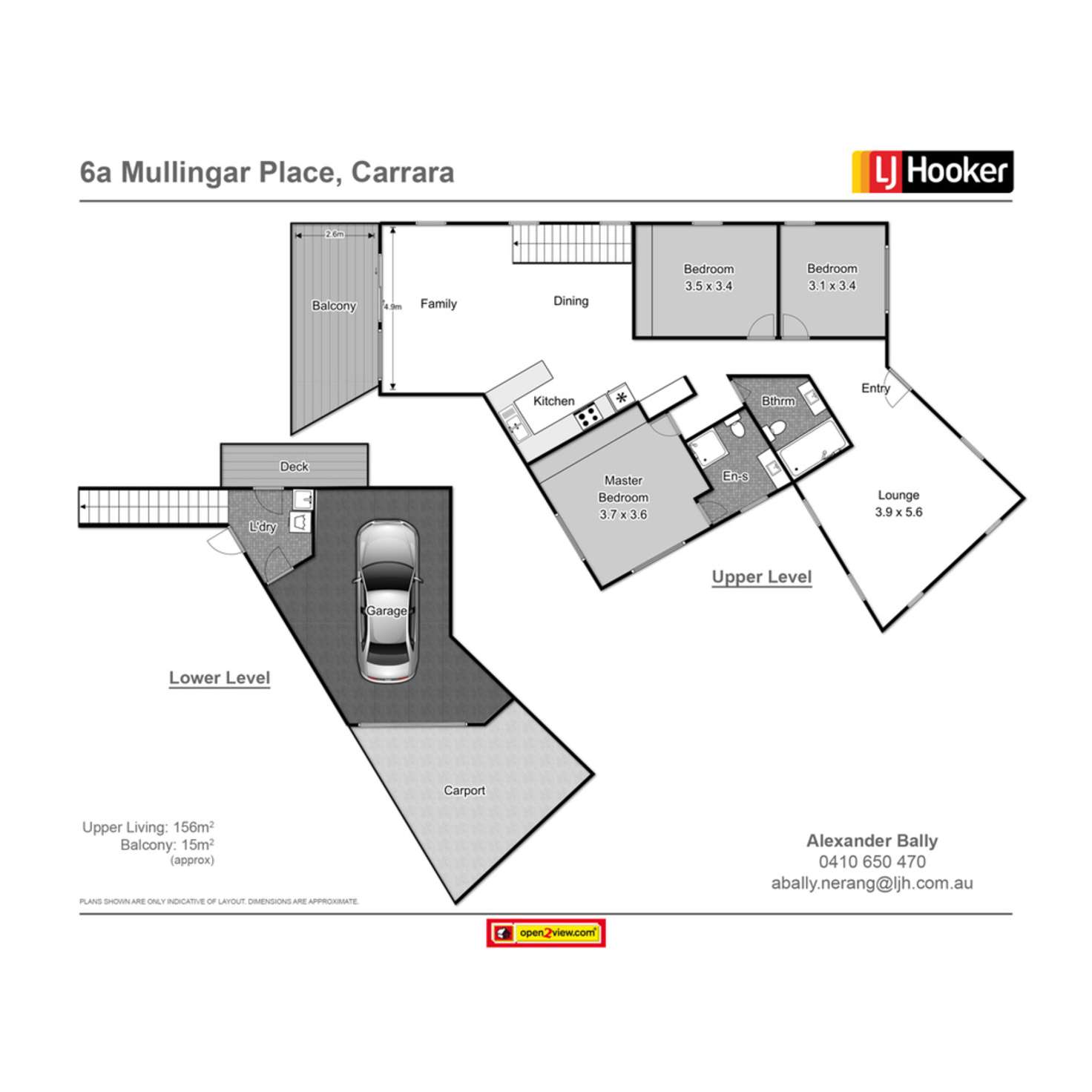 Floorplan of Homely house listing, 6 Mullingar Place, Carrara QLD 4211
