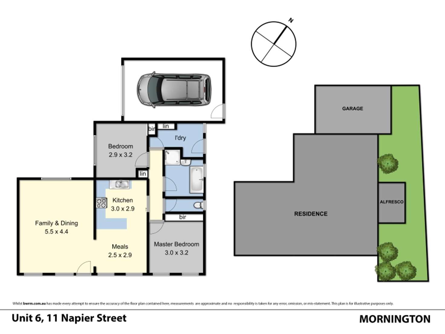 Floorplan of Homely unit listing, 6/11 Napier Street, Mornington VIC 3931