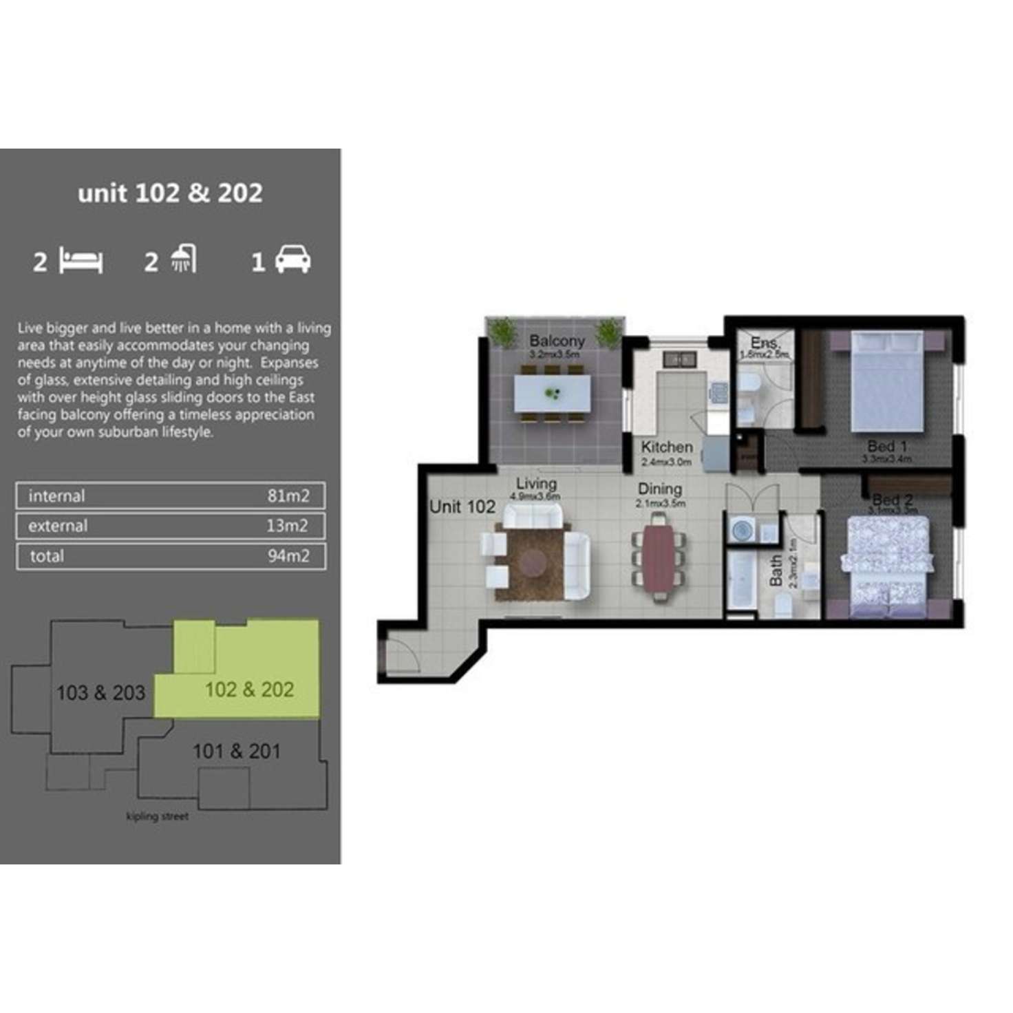 Floorplan of Homely apartment listing, 1-7/2 Kipling Street, Moorooka QLD 4105