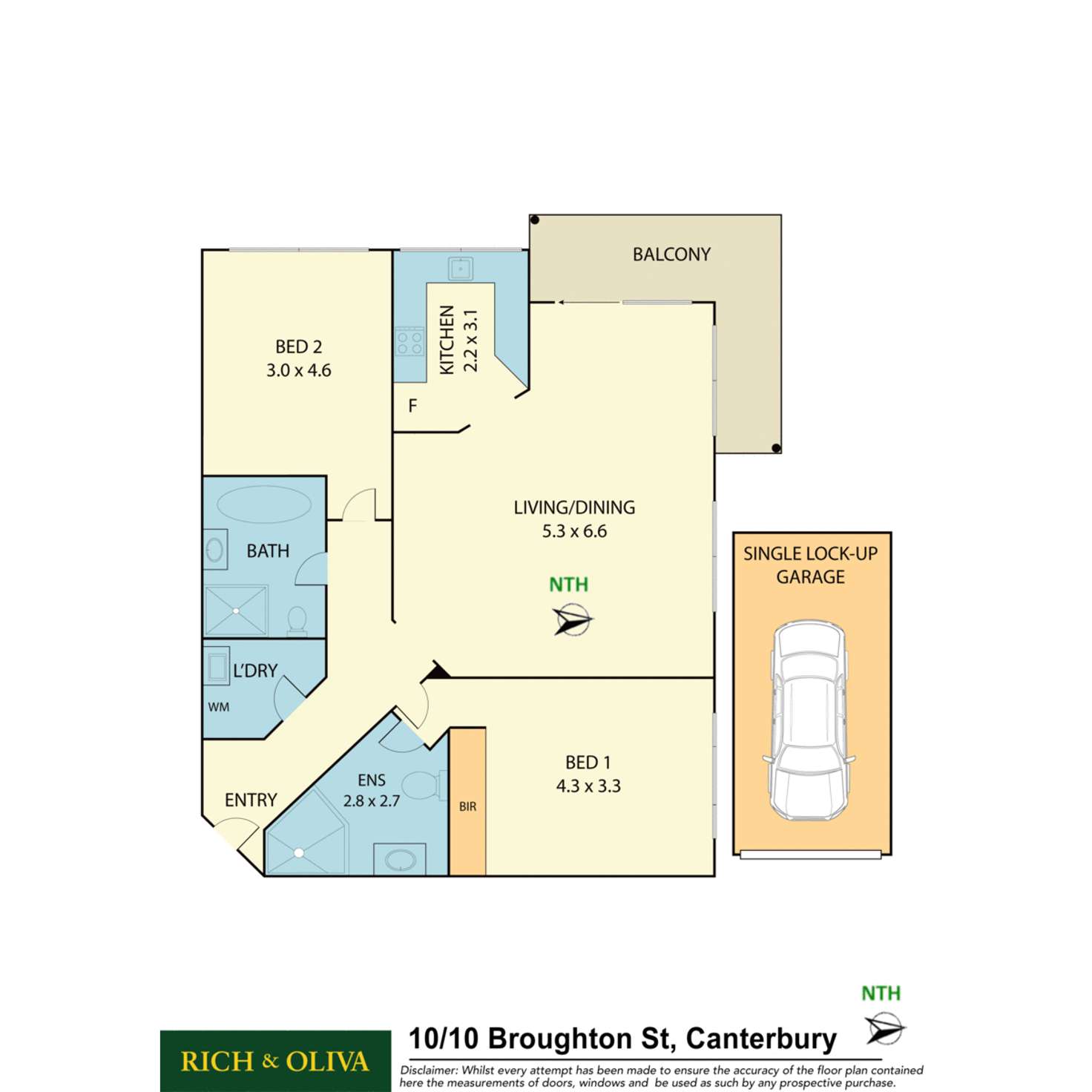 Floorplan of Homely apartment listing, 10/10 Broughton Street, Canterbury NSW 2193