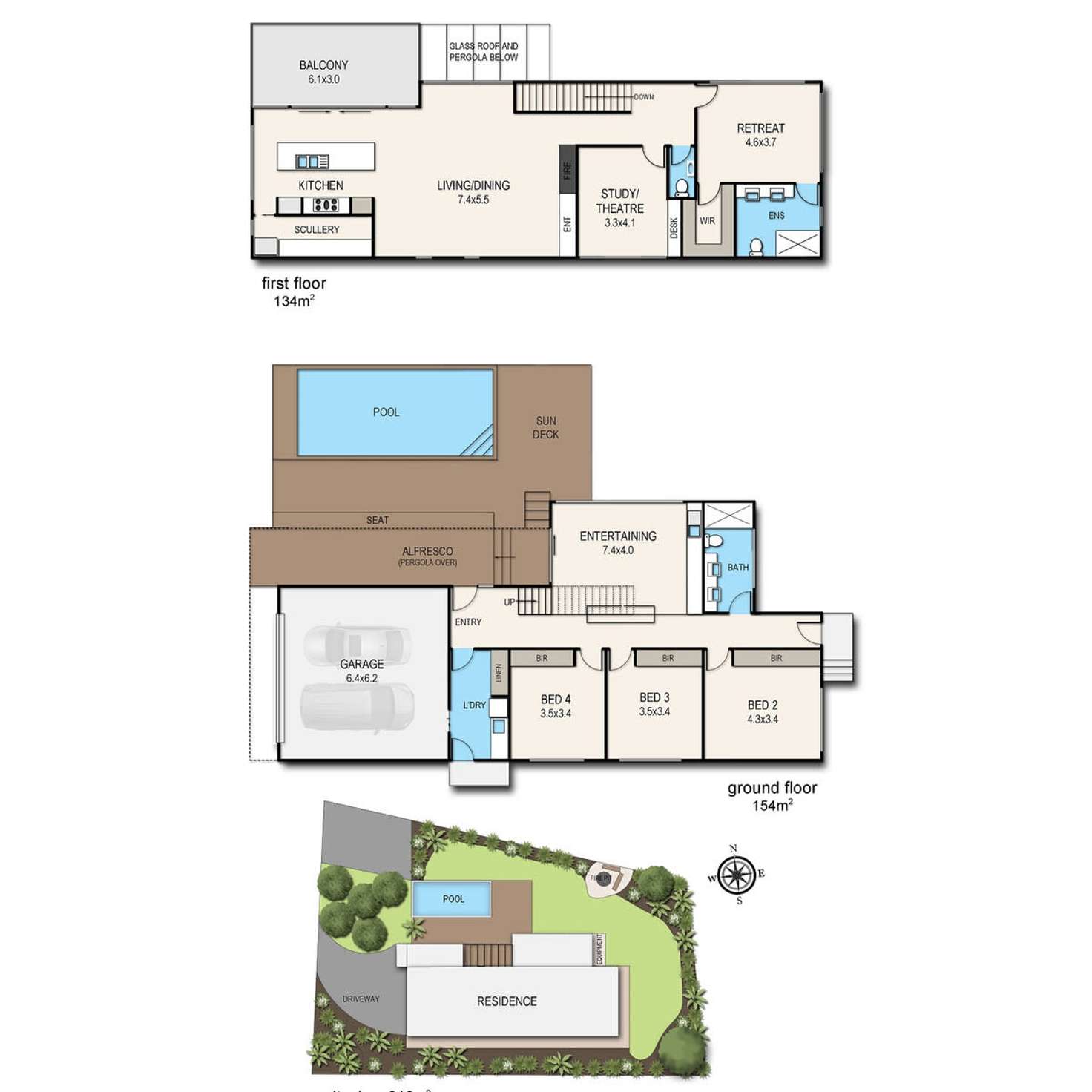 Floorplan of Homely house listing, 6 Pindari Street, Mount Martha VIC 3934