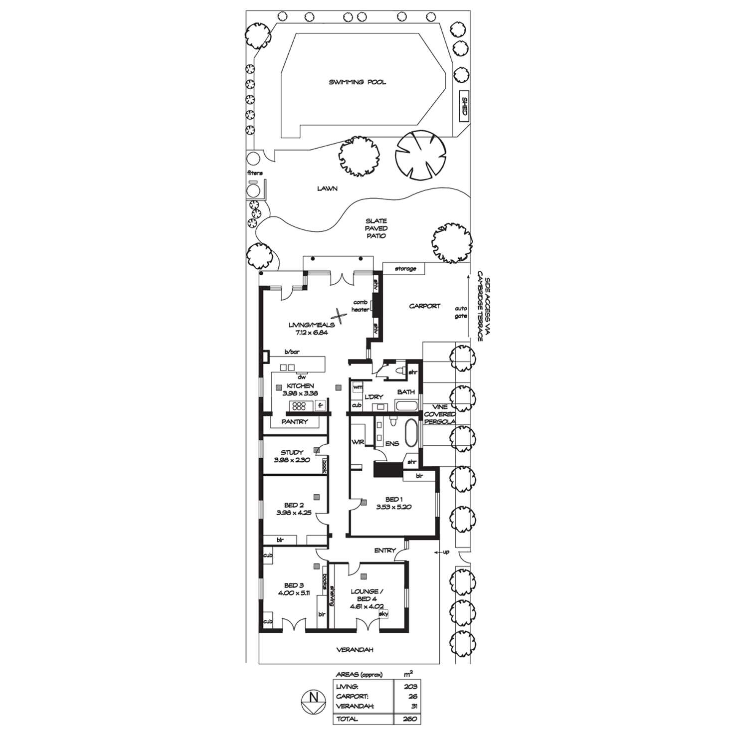 Floorplan of Homely villa listing, 181 Wattle Street, Malvern SA 5061