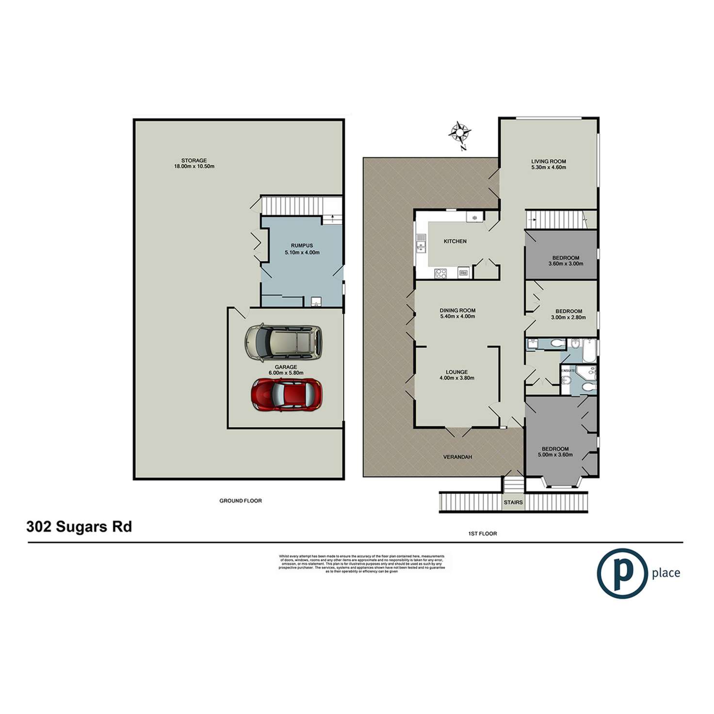 Floorplan of Homely house listing, 302 Sugars Road, Anstead QLD 4070