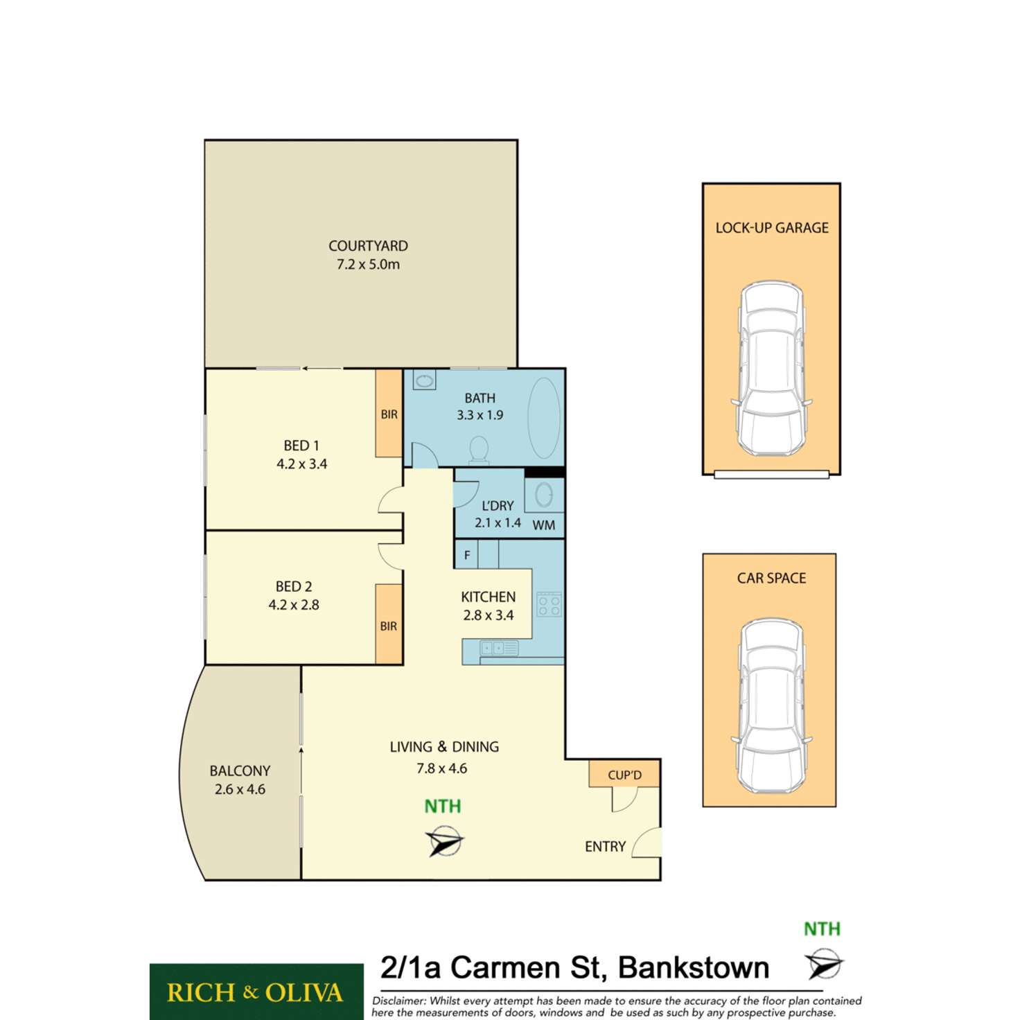 Floorplan of Homely apartment listing, 2/1A Carmen Street, Bankstown NSW 2200