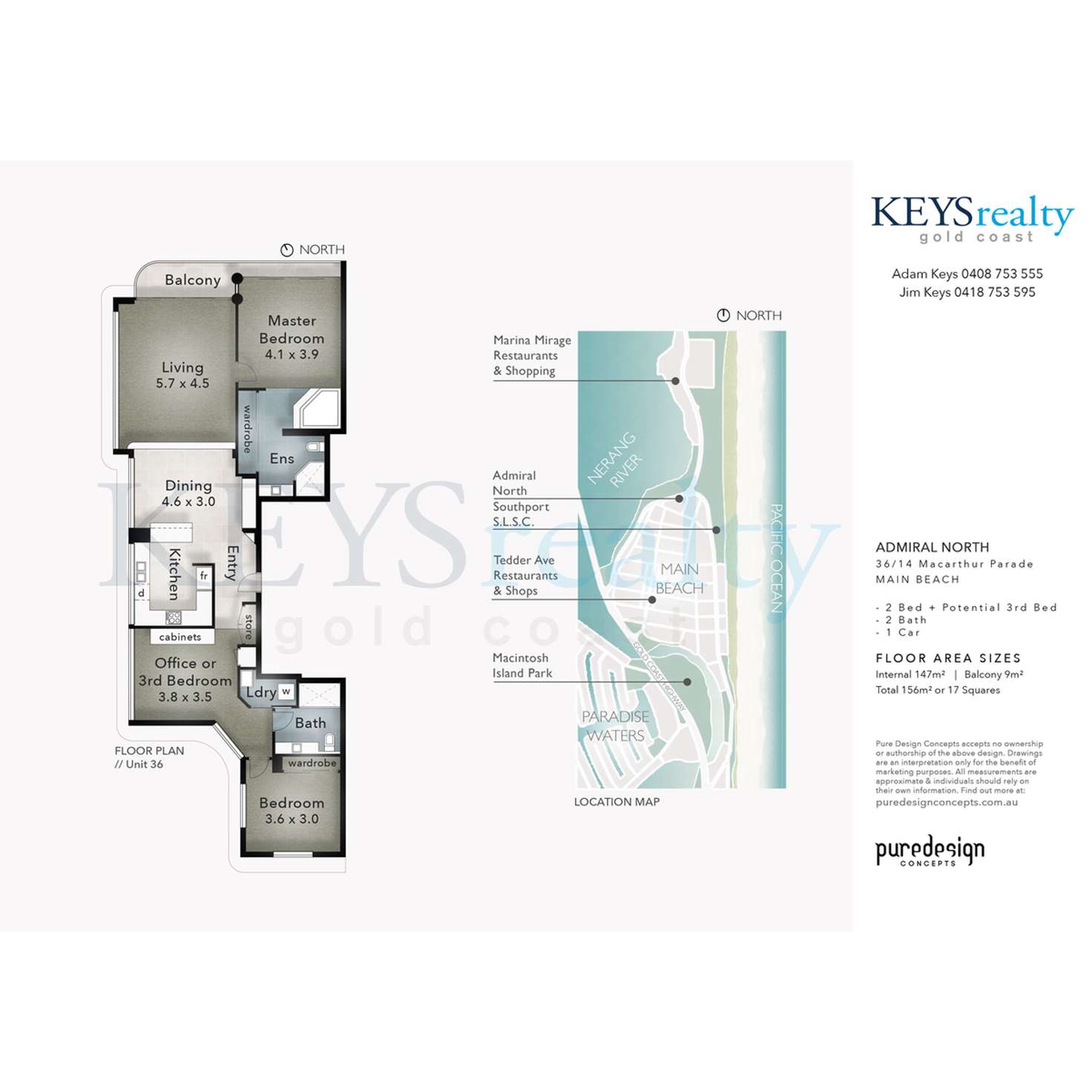 Floorplan of Homely apartment listing, 36/14 Macarthur Parade, Main Beach QLD 4217