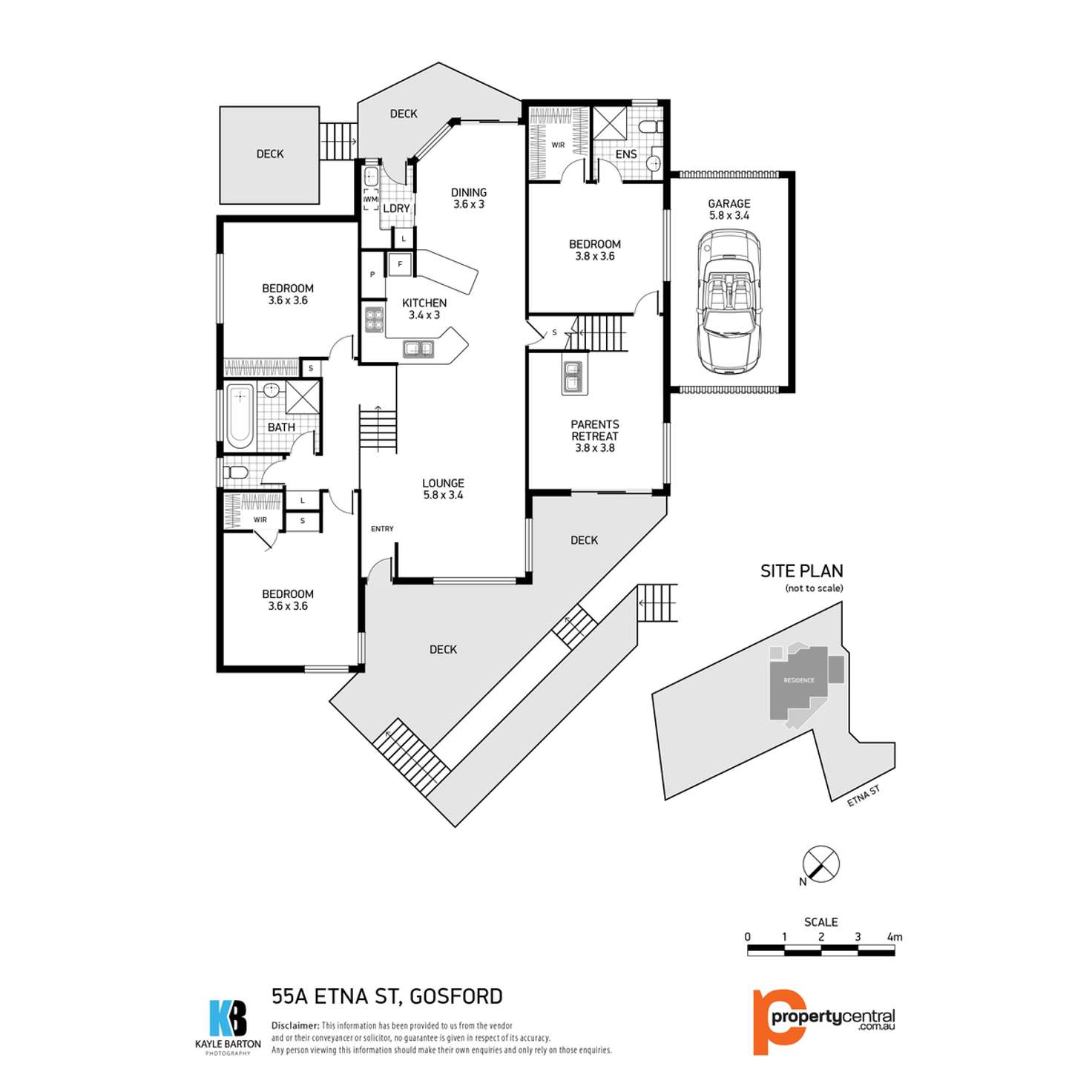 Floorplan of Homely house listing, 55a Etna Street, Gosford NSW 2250