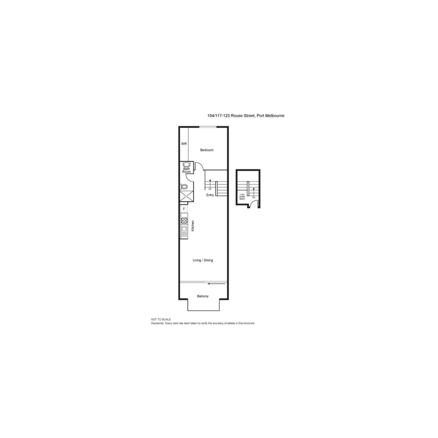Floorplan of Homely apartment listing, 104/50 Dow Street, Port Melbourne VIC 3207