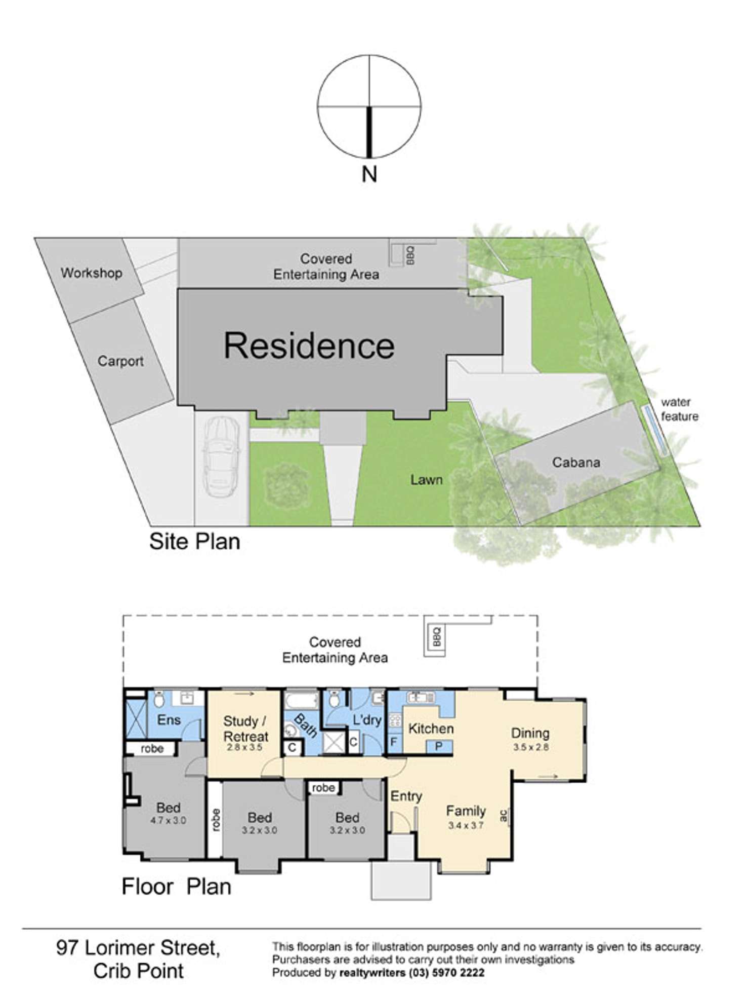 Floorplan of Homely house listing, 97 Lorimer Street, Crib Point VIC 3919