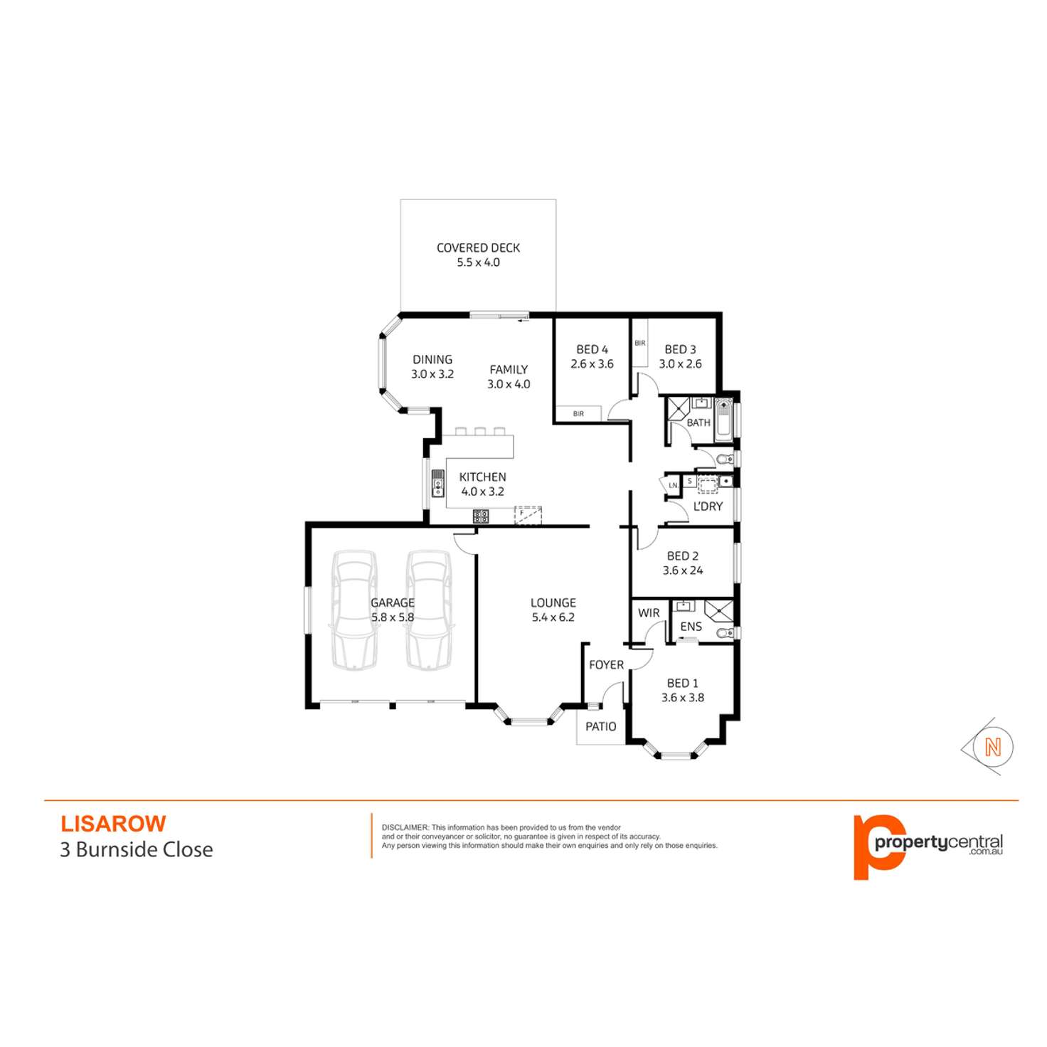 Floorplan of Homely house listing, 3 Burnside Close, Lisarow NSW 2250