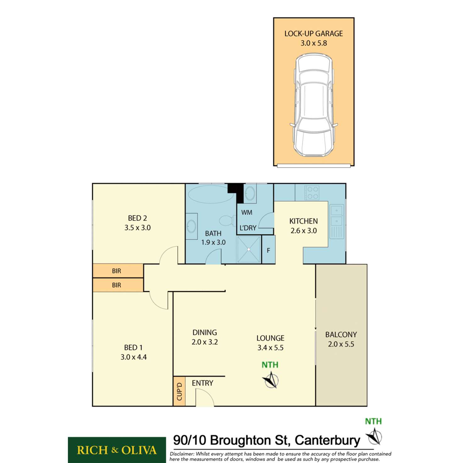 Floorplan of Homely apartment listing, 90/10 Broughton Street, Canterbury NSW 2193