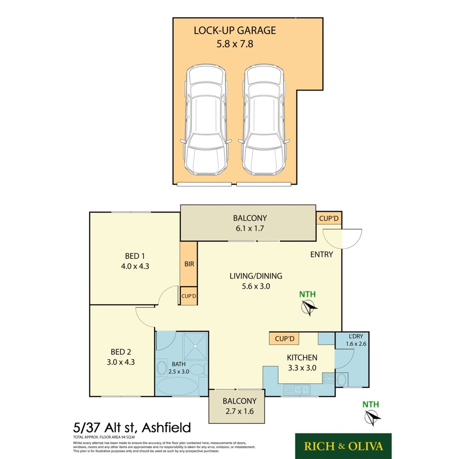 Floorplan of Homely apartment listing, 5/37 Alt Street, Ashfield NSW 2131