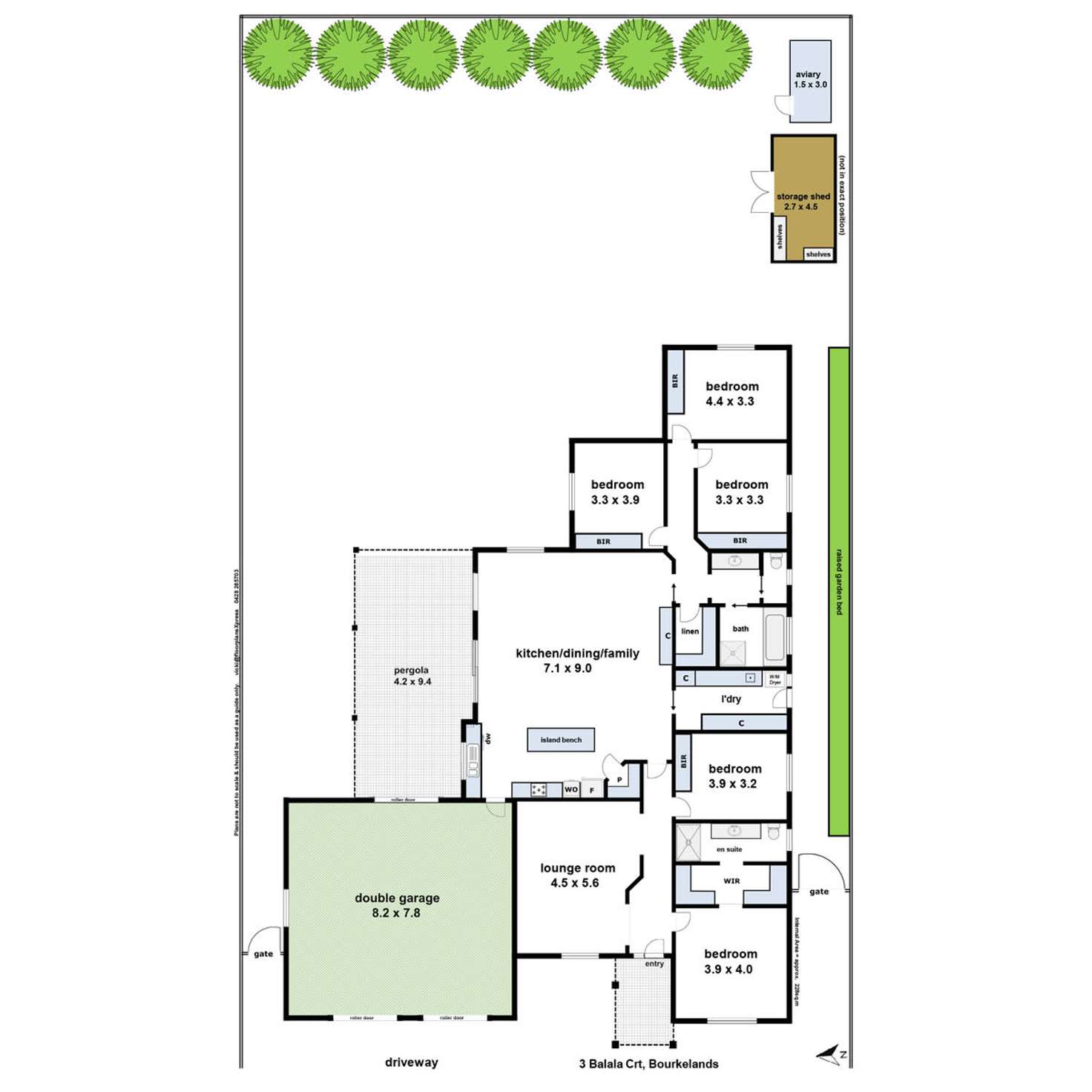 Floorplan of Homely house listing, 3 Balala Crescent, Bourkelands NSW 2650