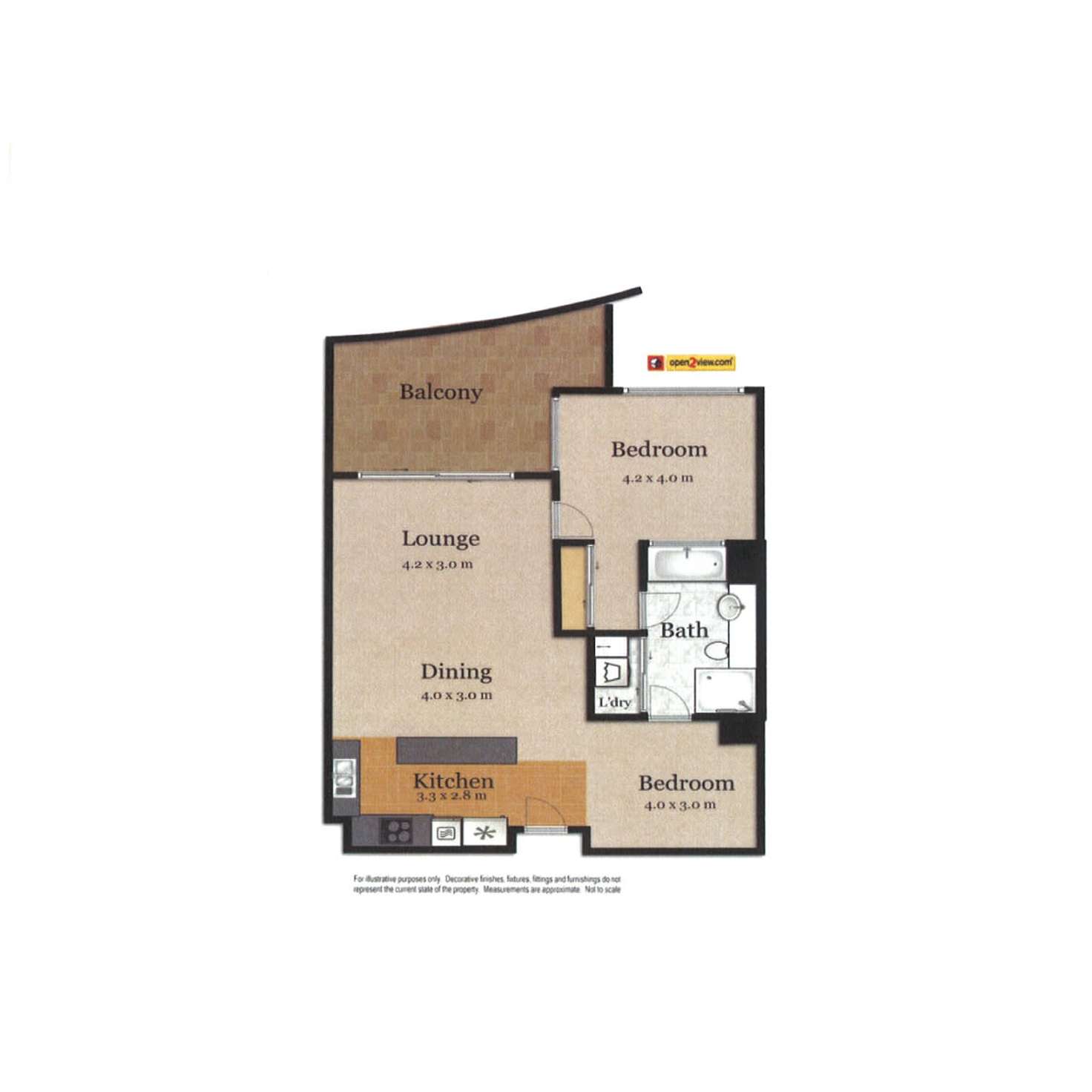 Floorplan of Homely apartment listing, 302/360 Marine Parade, Labrador QLD 4215