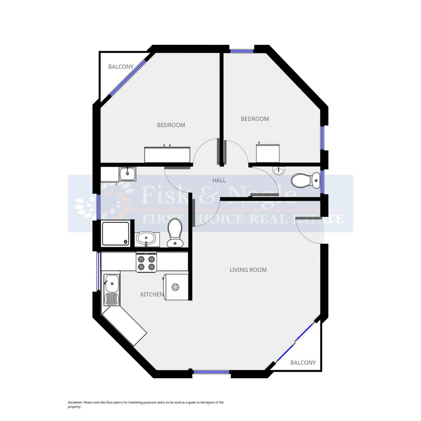Floorplan of Homely unit listing, 9/6 Calendo Court, Merimbula NSW 2548