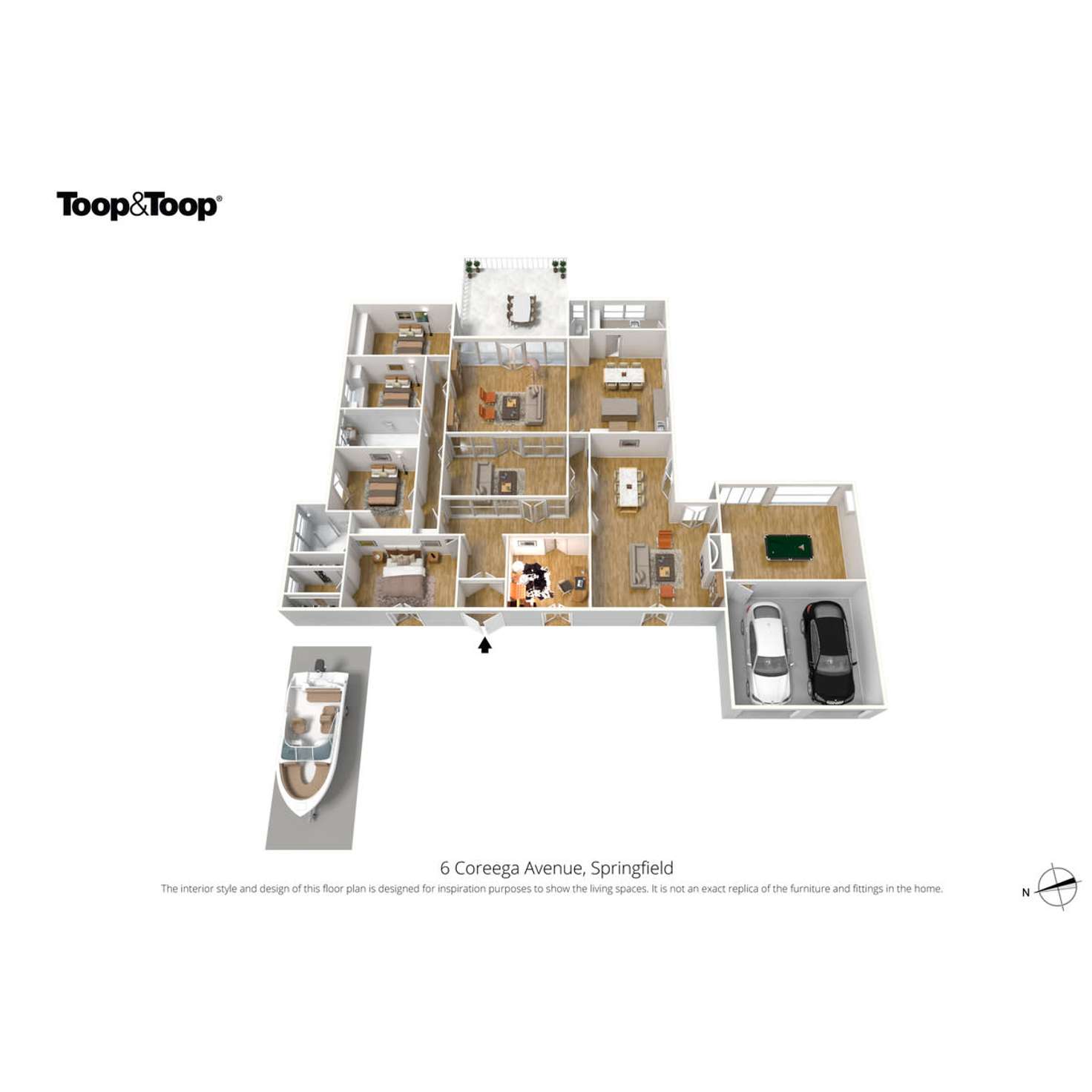 Floorplan of Homely house listing, 6 Coreega Avenue, Springfield SA 5062