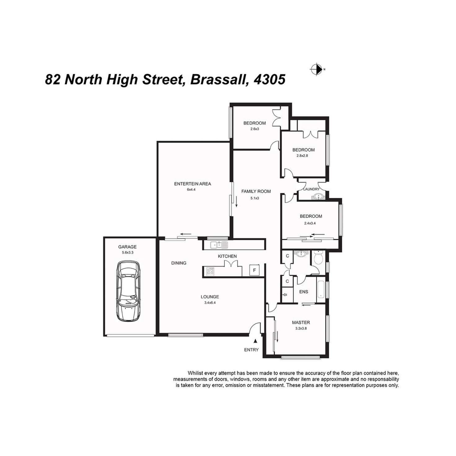 Floorplan of Homely house listing, 82 North High, Brassall QLD 4305