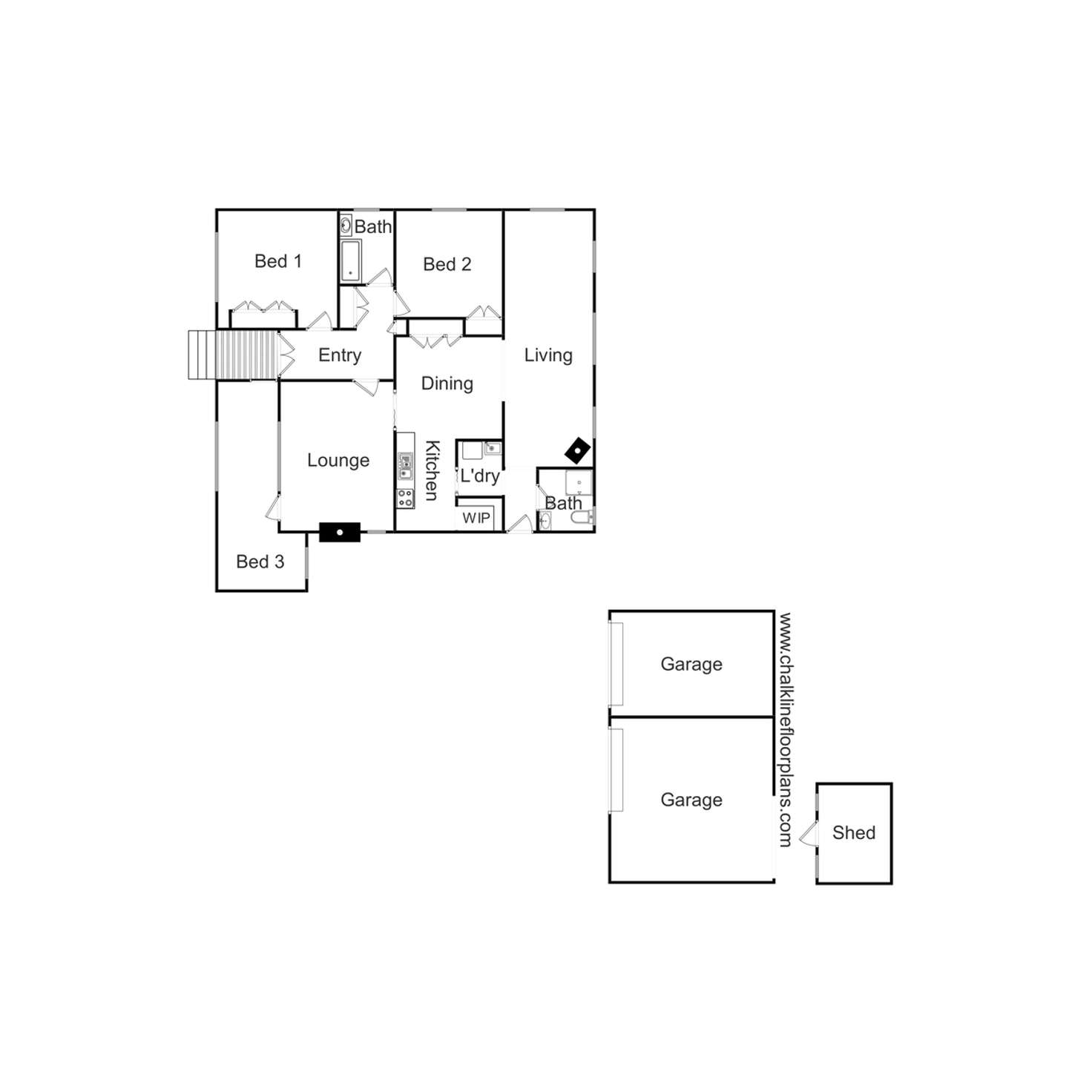 Floorplan of Homely house listing, 4 Phillip Street, Bonnie Doon VIC 3720