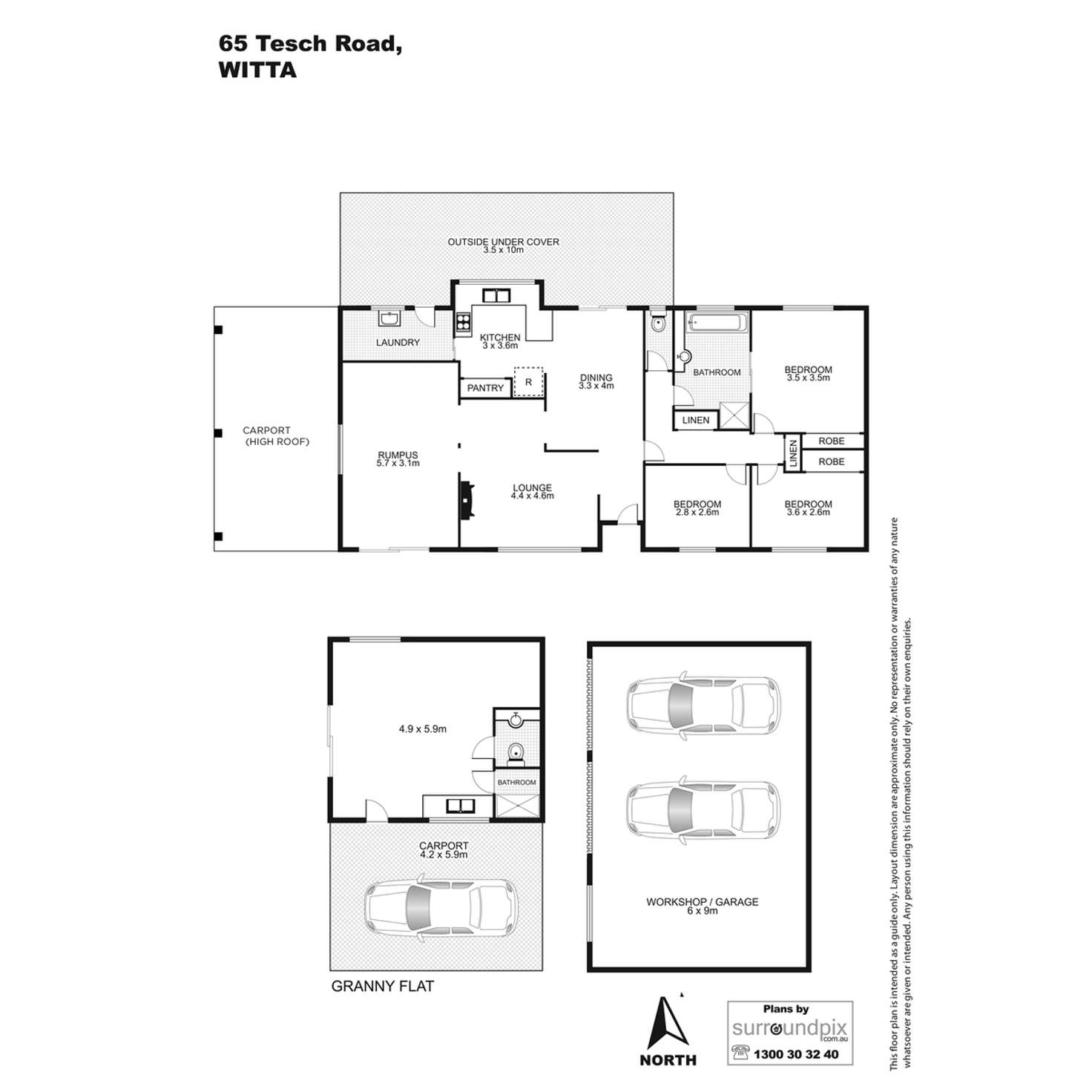 Floorplan of Homely house listing, 65 Tesch Road, Witta QLD 4552