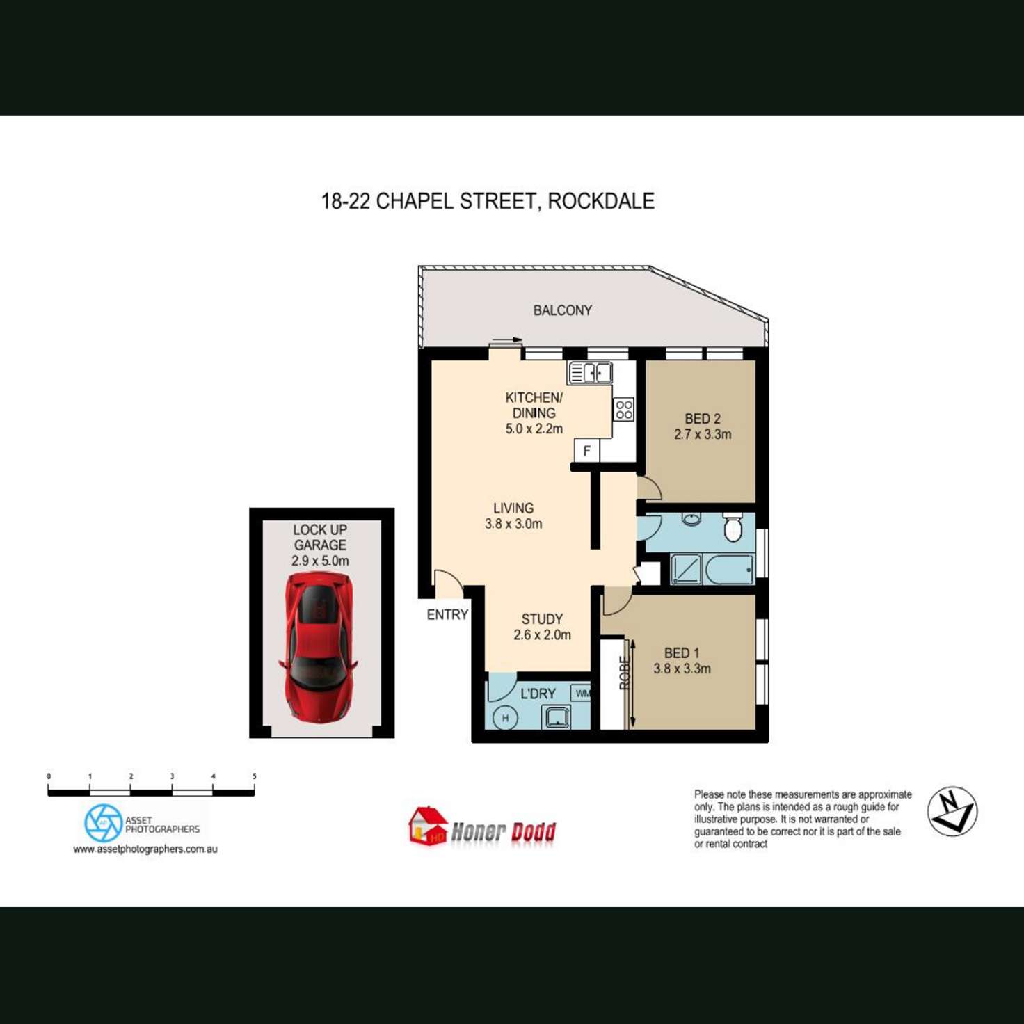 Floorplan of Homely apartment listing, 9/18-22 Chapel Street, Rockdale NSW 2216