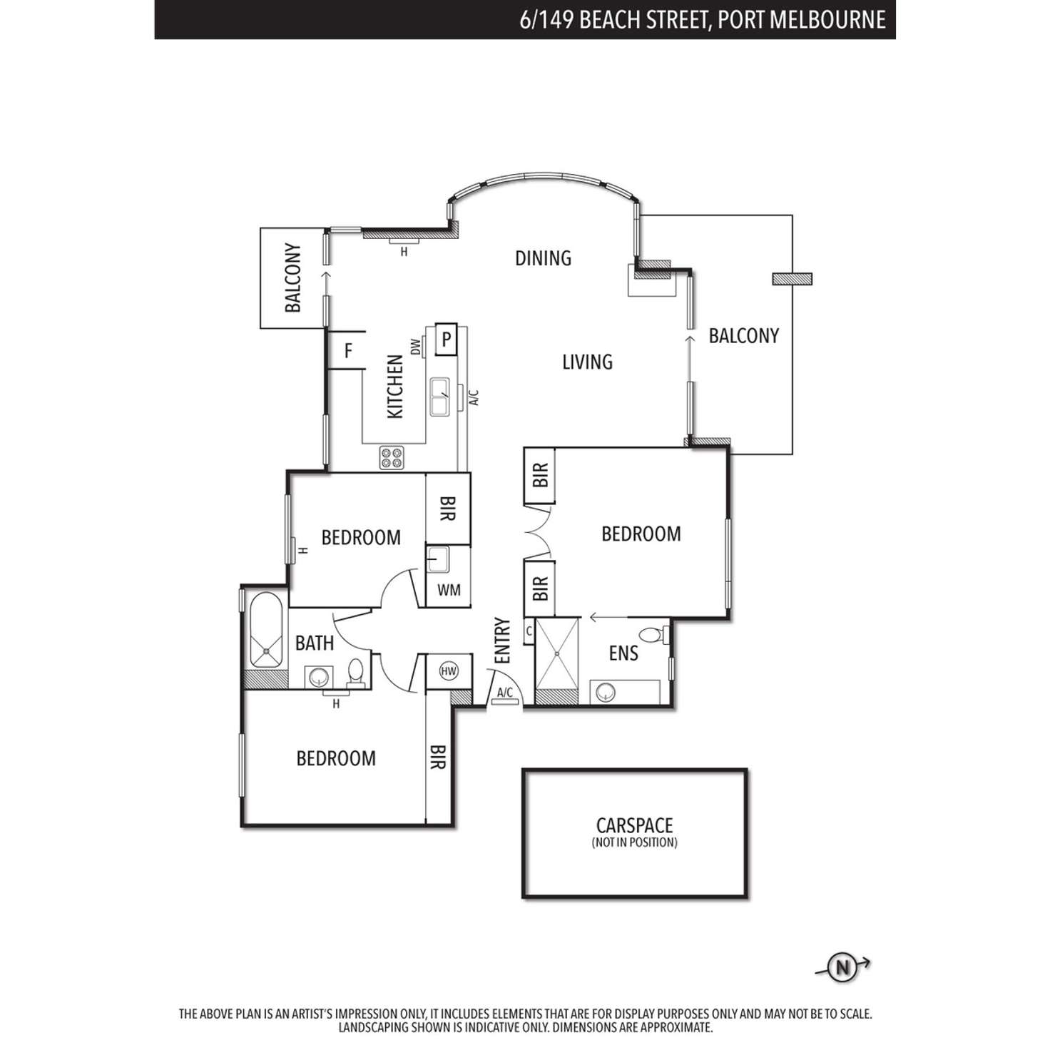 Floorplan of Homely apartment listing, 6/149 Beach Street, Port Melbourne VIC 3207