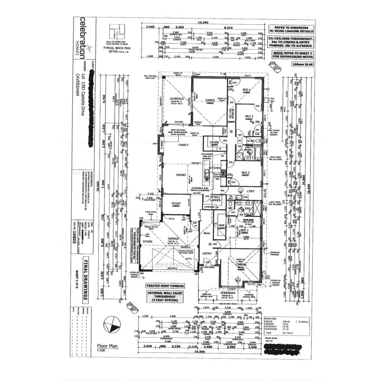 Floorplan of Homely house listing, 13 Castella Drive, Caversham WA 6055