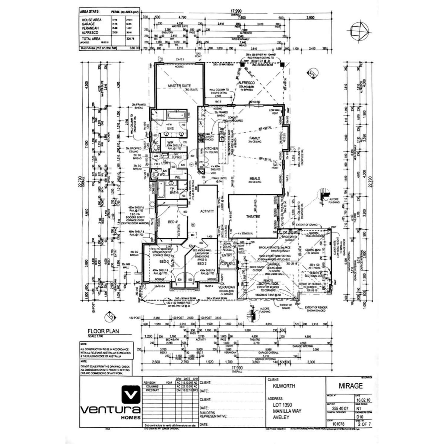 Floorplan of Homely house listing, 7 Manila Way, Aveley WA 6069