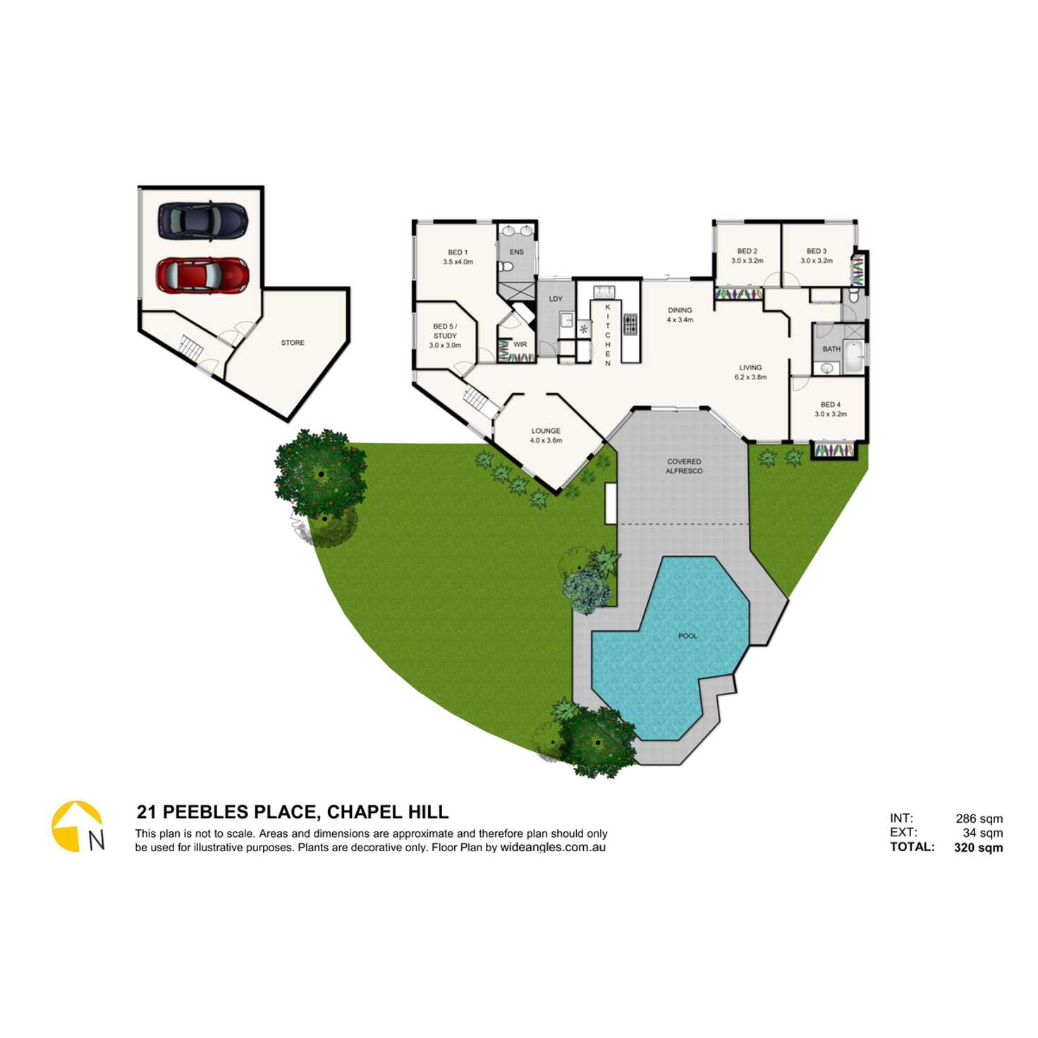 Floorplan of Homely house listing, 21 Peebles Place, Chapel Hill QLD 4069