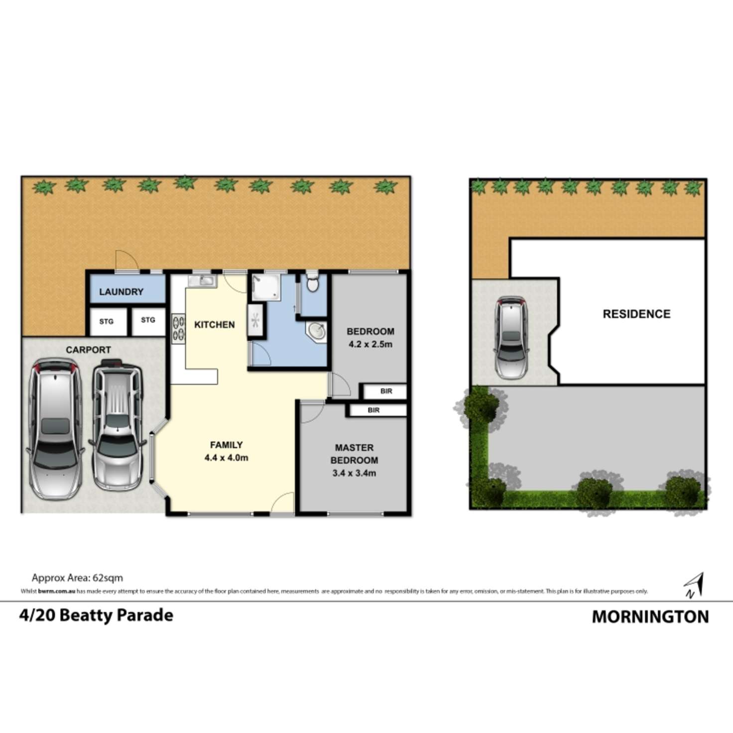 Floorplan of Homely unit listing, 4/20 Beatty Parade, Mornington VIC 3931