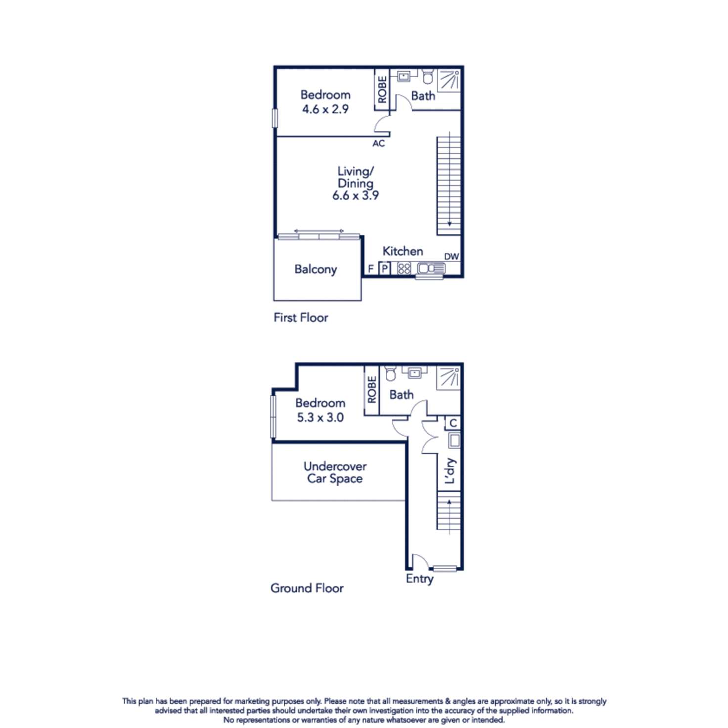 Floorplan of Homely townhouse listing, 10/93-95 Union Road, Ascot Vale VIC 3032