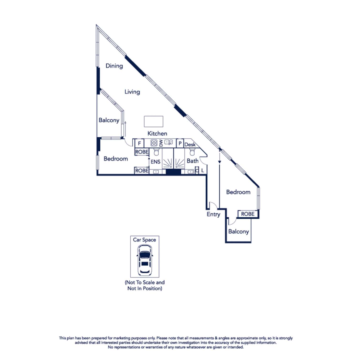 Floorplan of Homely apartment listing, 1811/1 Ascot Vale Road, Flemington VIC 3031