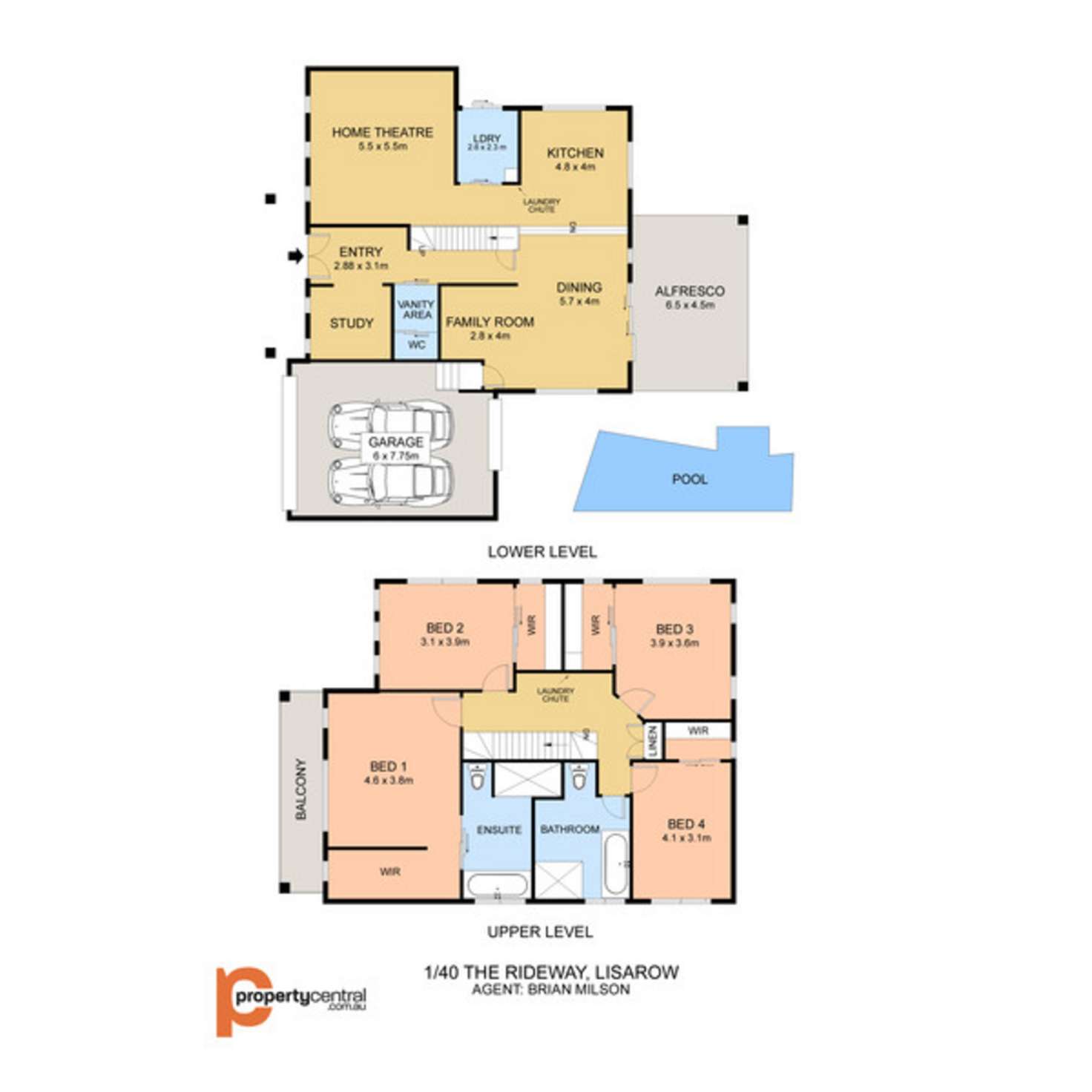 Floorplan of Homely house listing, 1/40 The Ridgeway, Lisarow NSW 2250