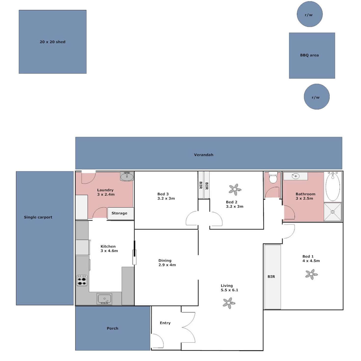 Floorplan of Homely house listing, 6 Kali Grove, Port Lincoln SA 5606