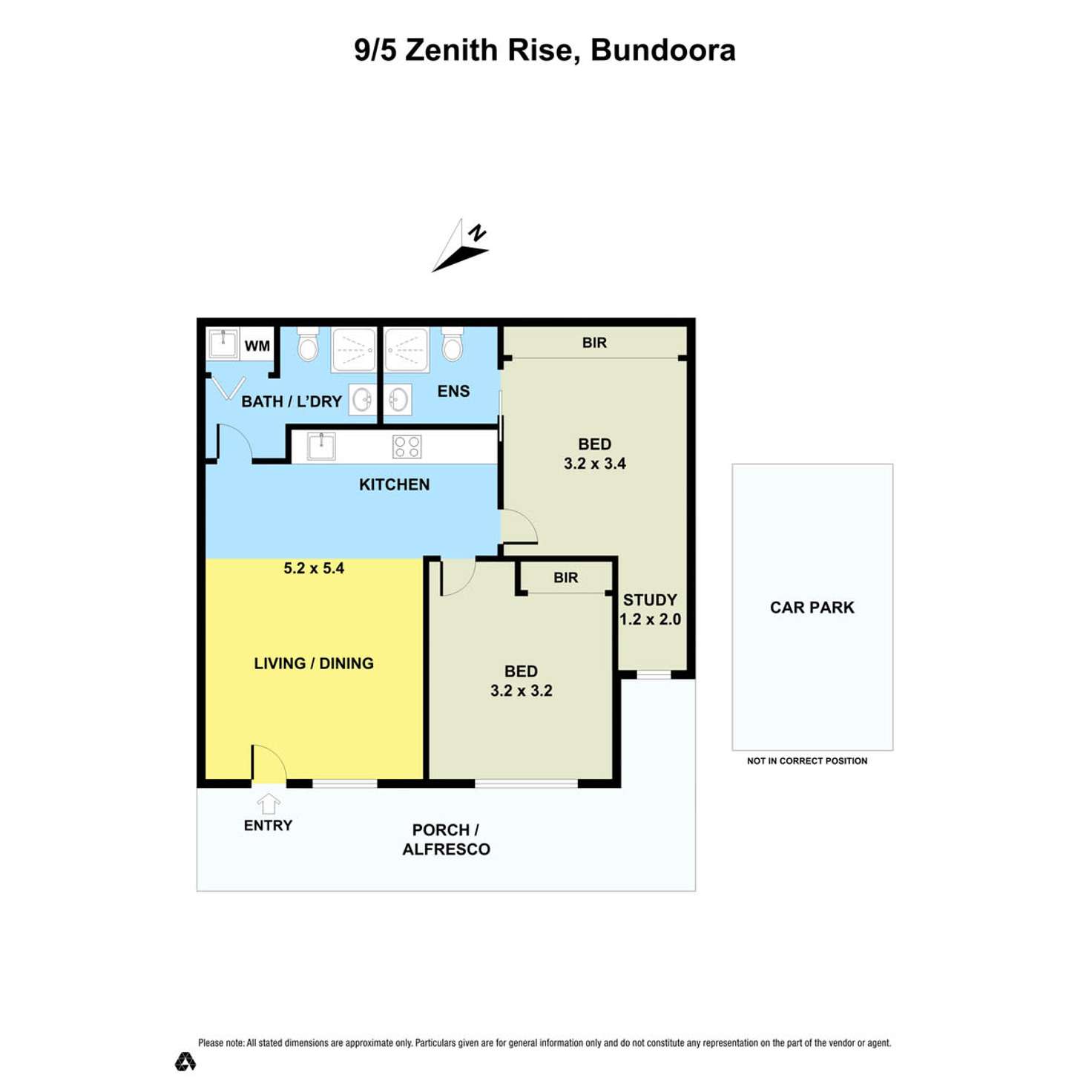 Floorplan of Homely apartment listing, 9/5 Zenith Rise, Bundoora VIC 3083