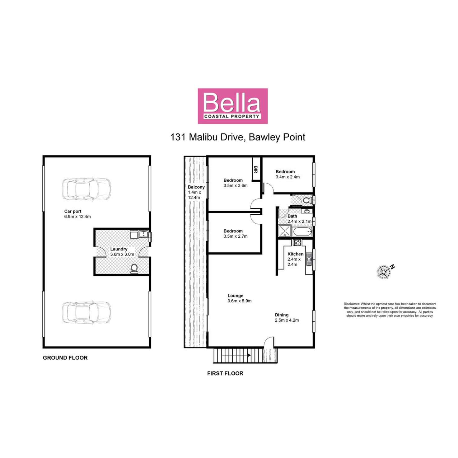 Floorplan of Homely house listing, 131 Malibu Drive, Bawley Point NSW 2539