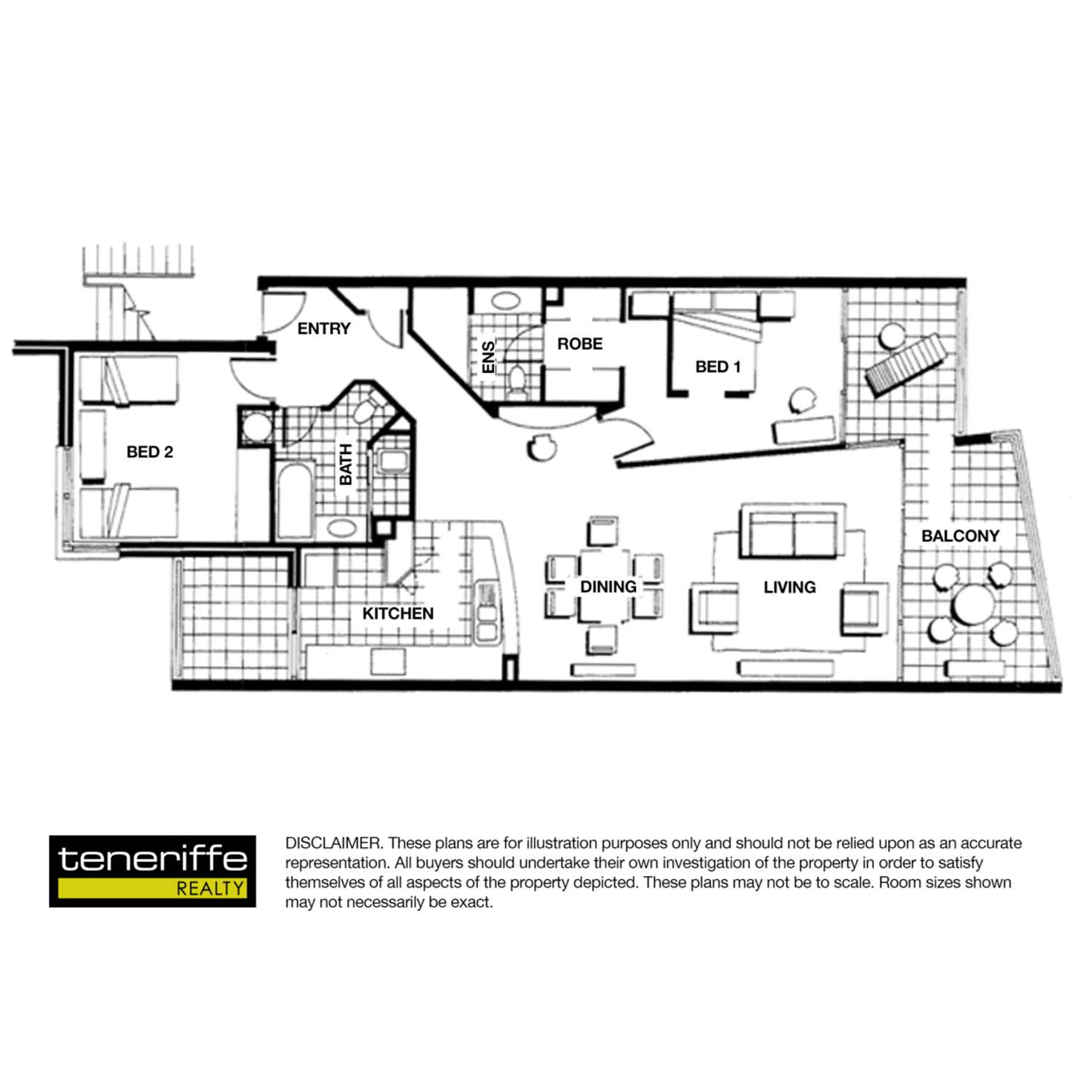 Floorplan of Homely apartment listing, 135 Macquarie Street, Teneriffe QLD 4005