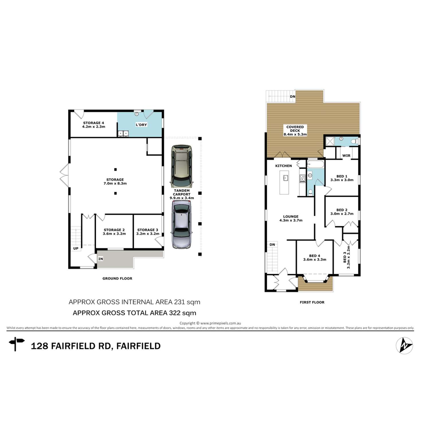Floorplan of Homely house listing, 128 Fairfield Road, Fairfield QLD 4103