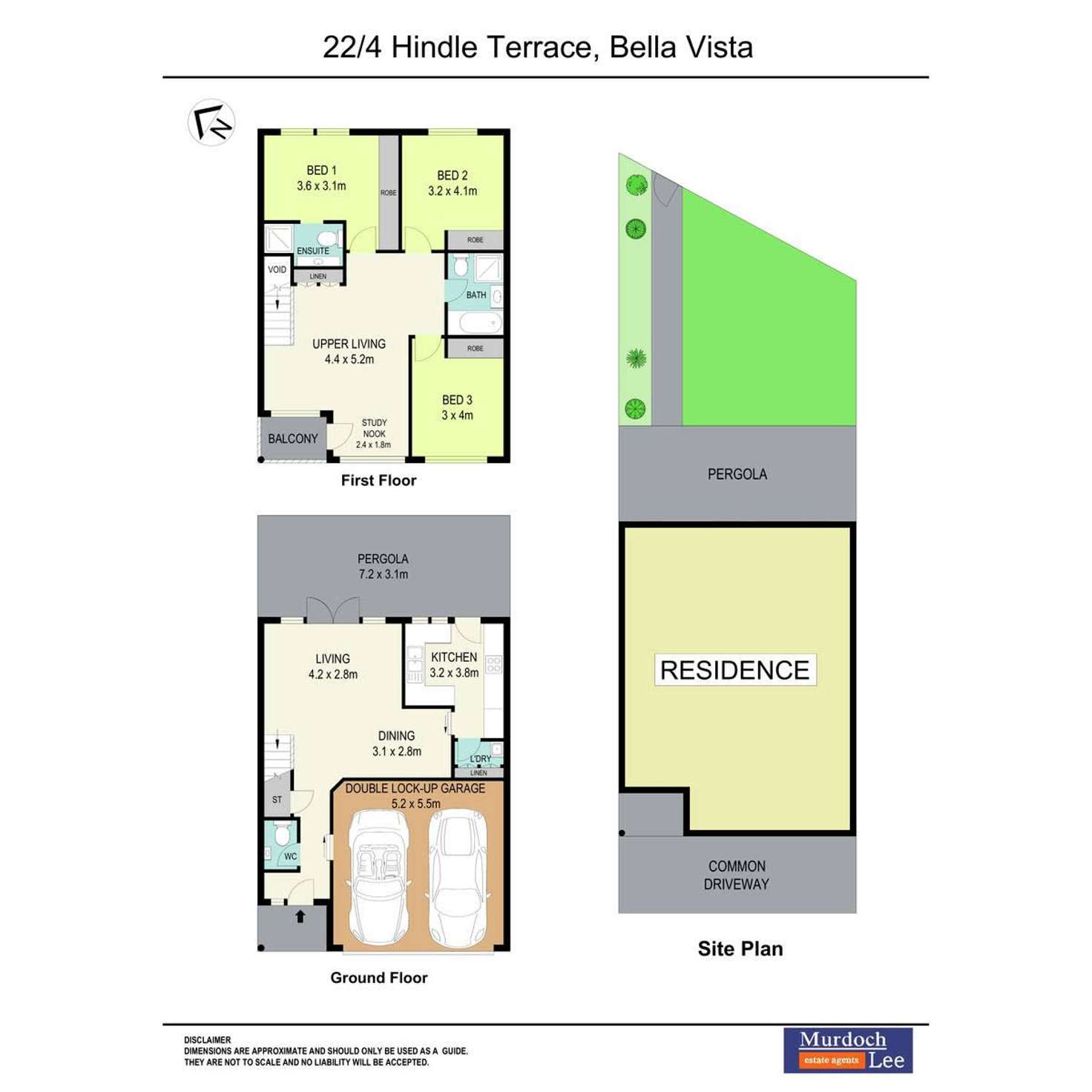 Floorplan of Homely townhouse listing, 22/4 Hindle Terrace, Bella Vista NSW 2153