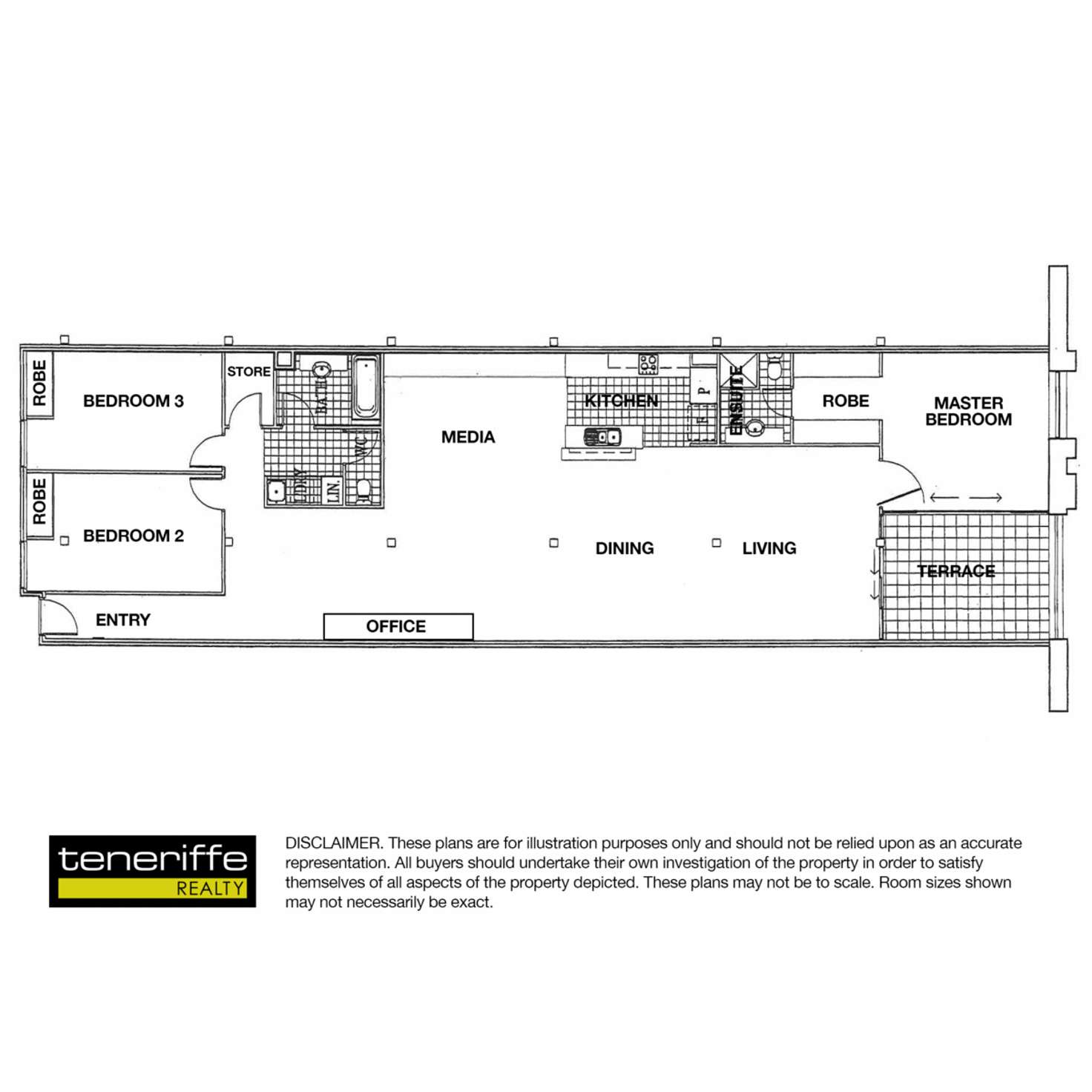 Floorplan of Homely apartment listing, 54 Vernon Terrace, Teneriffe QLD 4005