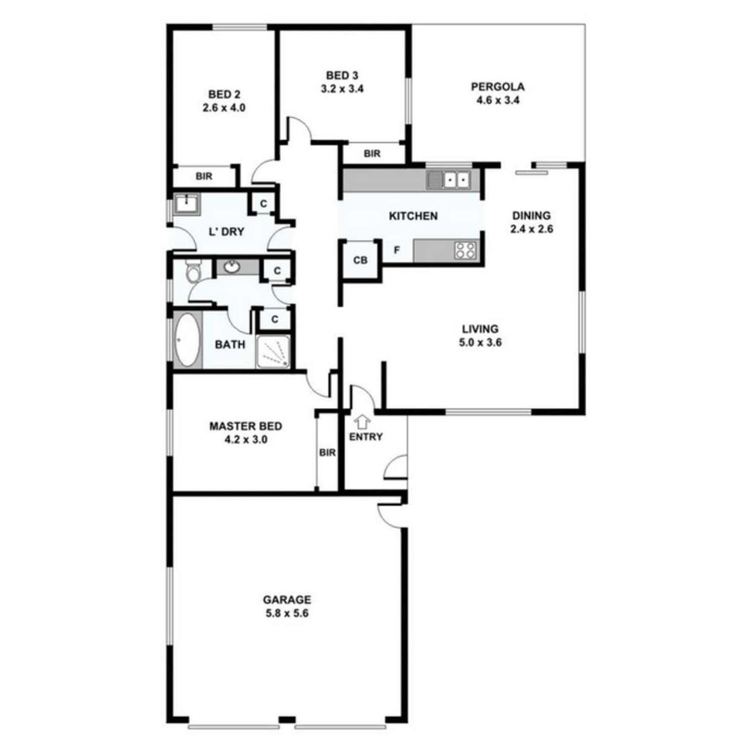 Floorplan of Homely house listing, 62 Lakefield Crescent, Paradise Point QLD 4216