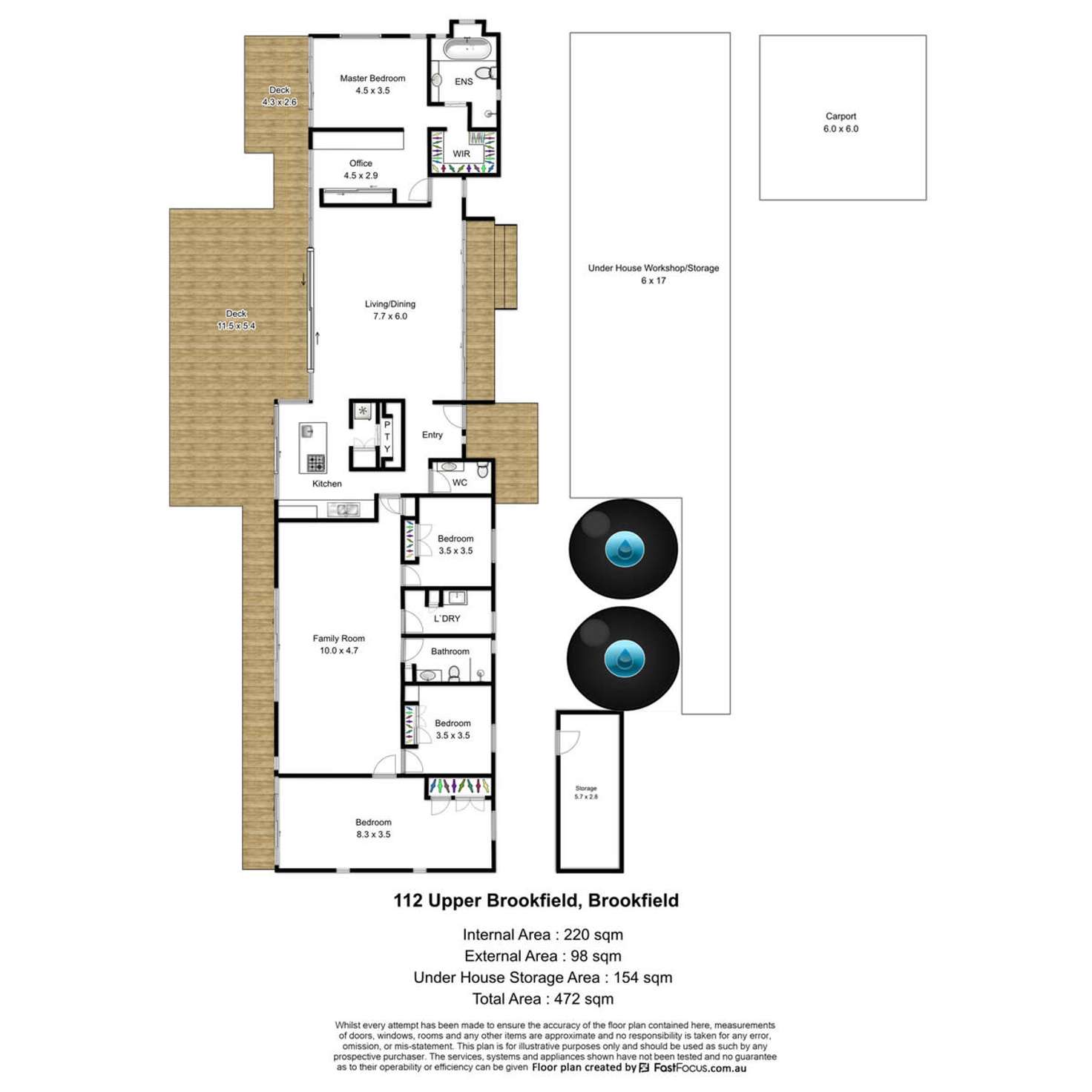 Floorplan of Homely acreageSemiRural listing, 112 Upper Brookfield Road, Brookfield QLD 4069