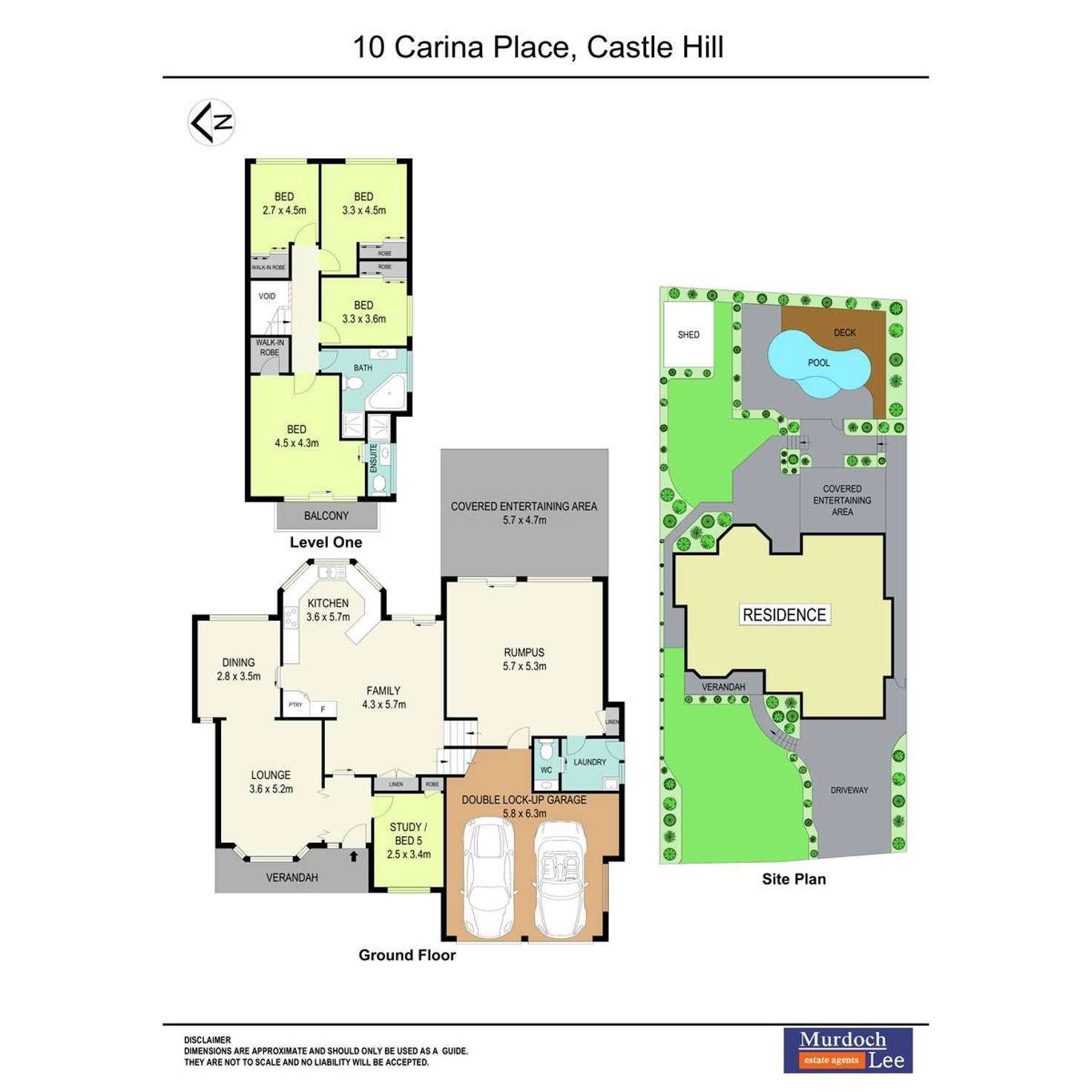 Floorplan of Homely house listing, 10 Carina Place, Castle Hill NSW 2154